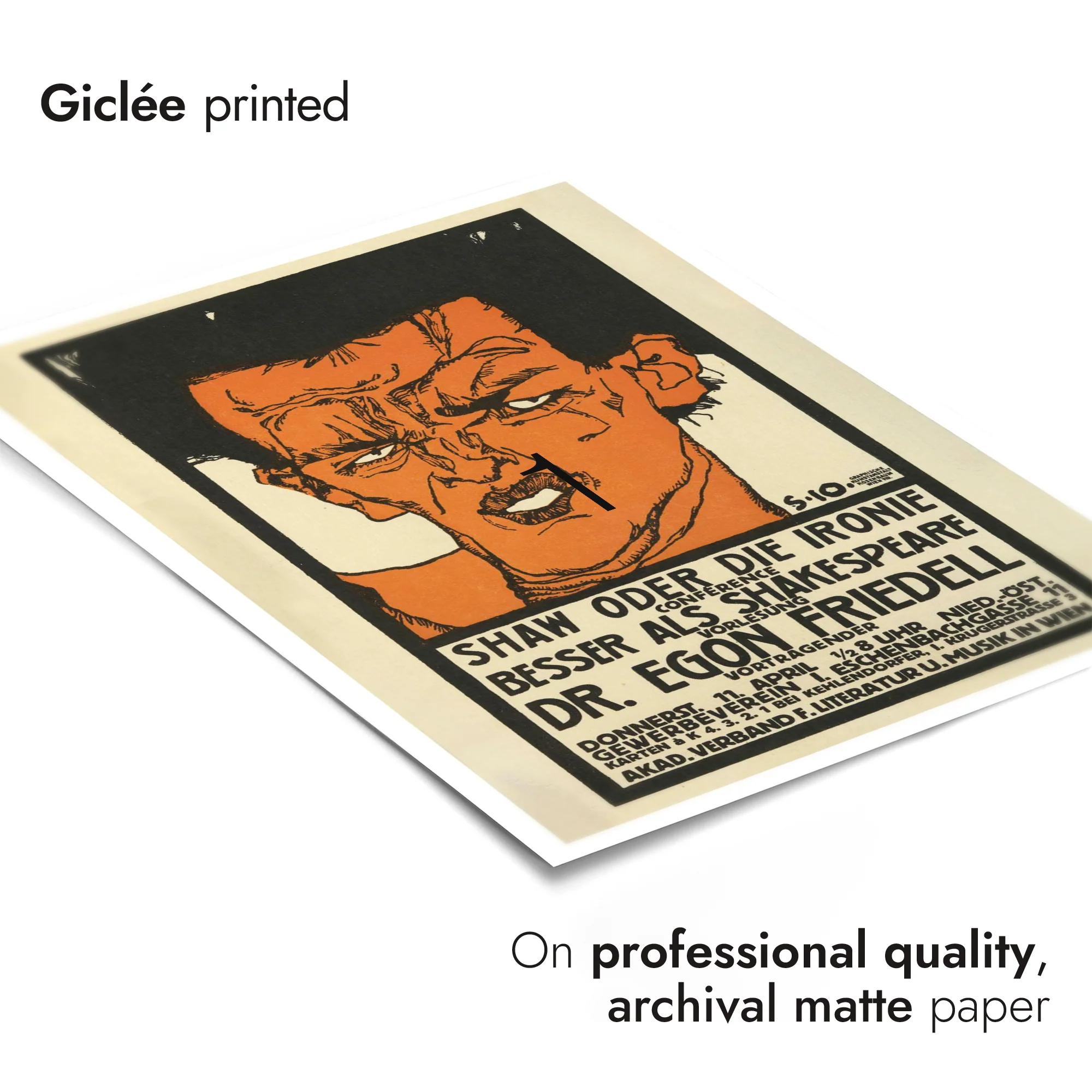 Lecture Poster for Dr. Egon Friedell - Image 6