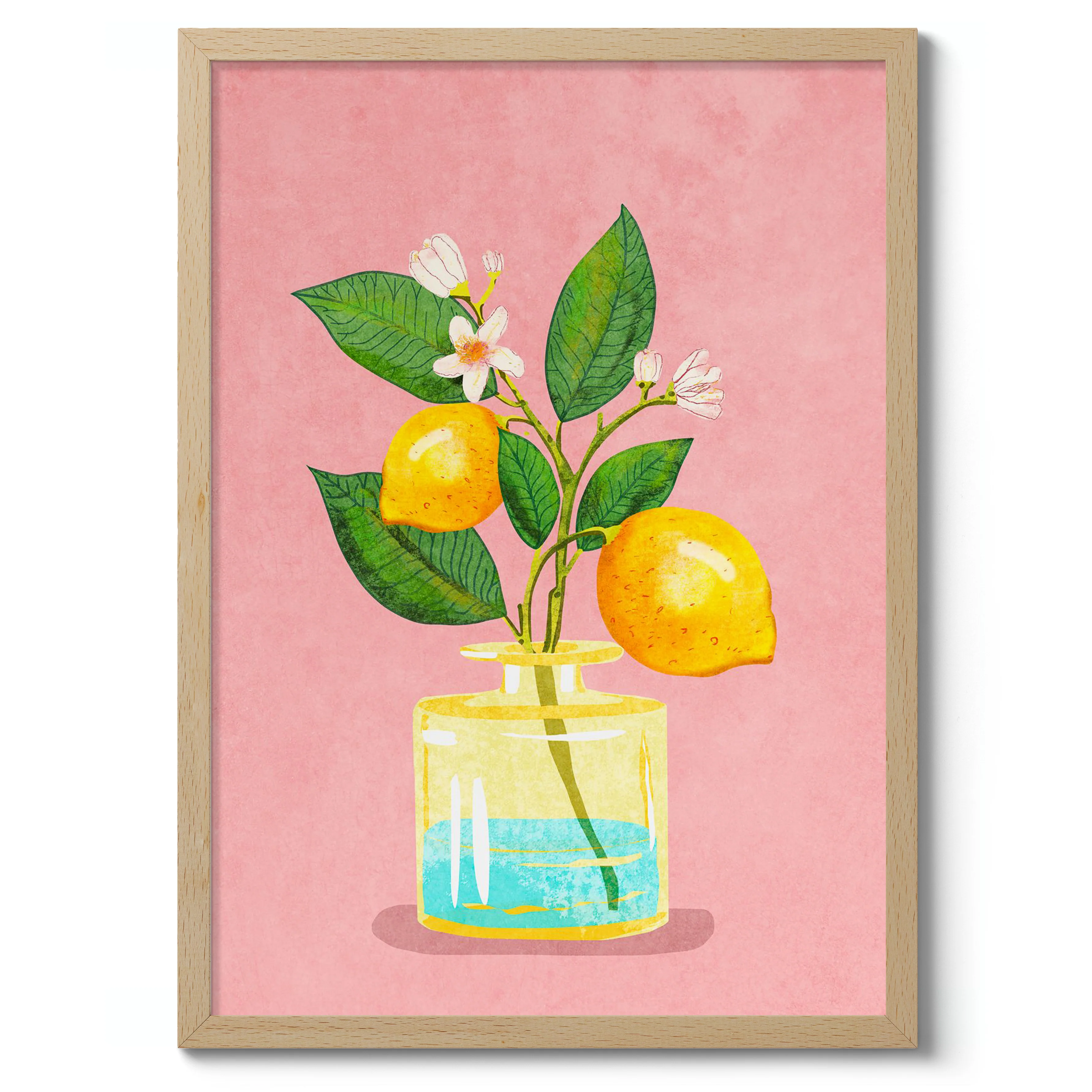 Lemon Bunch in Vase - Image 3