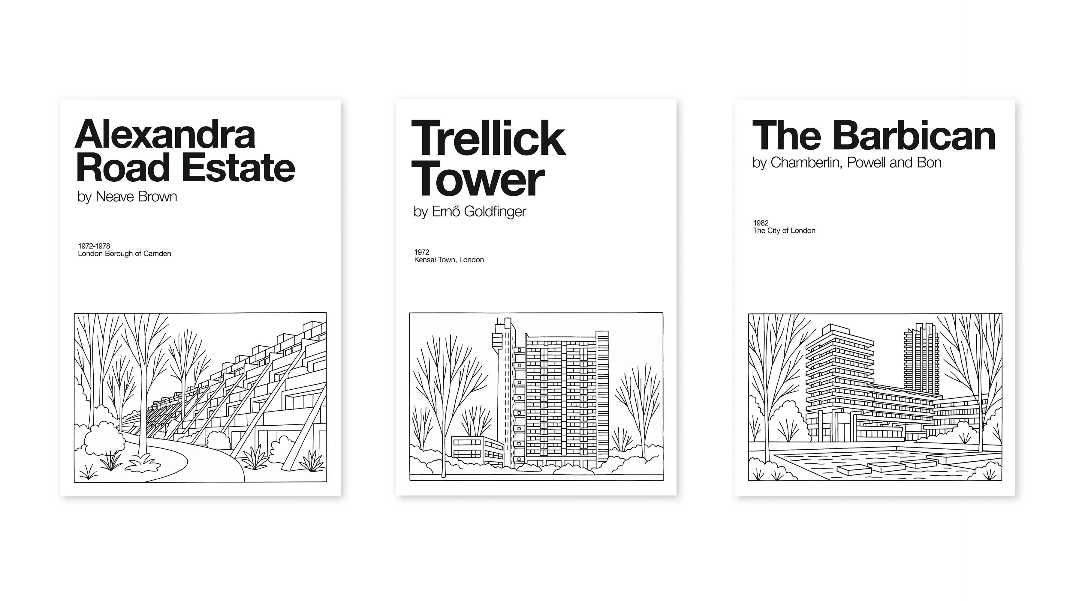 Line Art Architecture Trio - Image 3