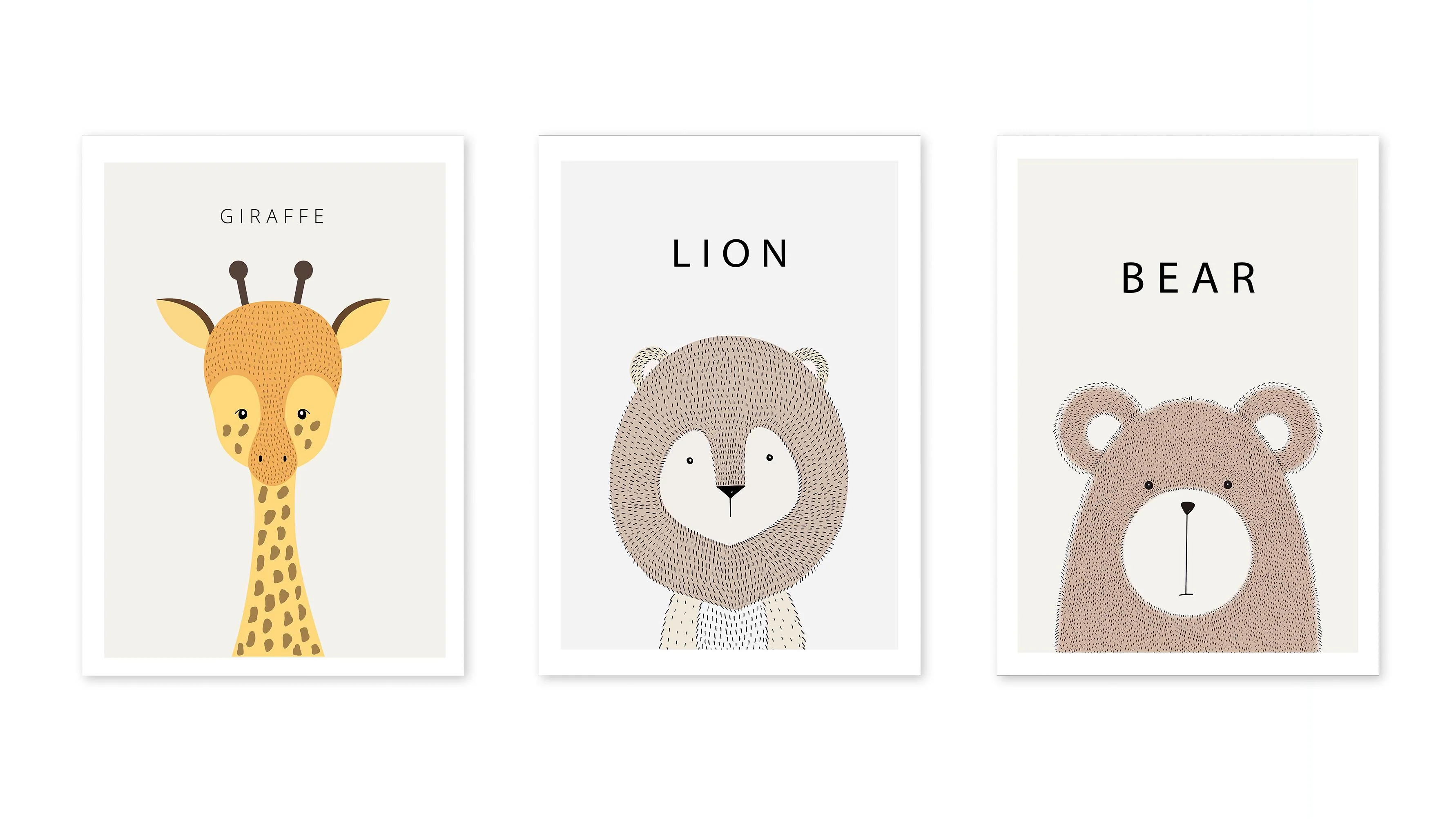 Lion & Bear & Giraffe - Image 3
