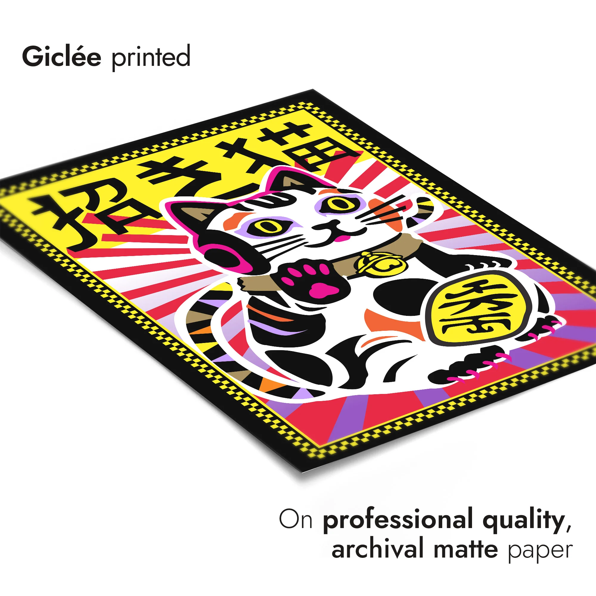 Psychedelic Maneki Neko Cat - Image 6