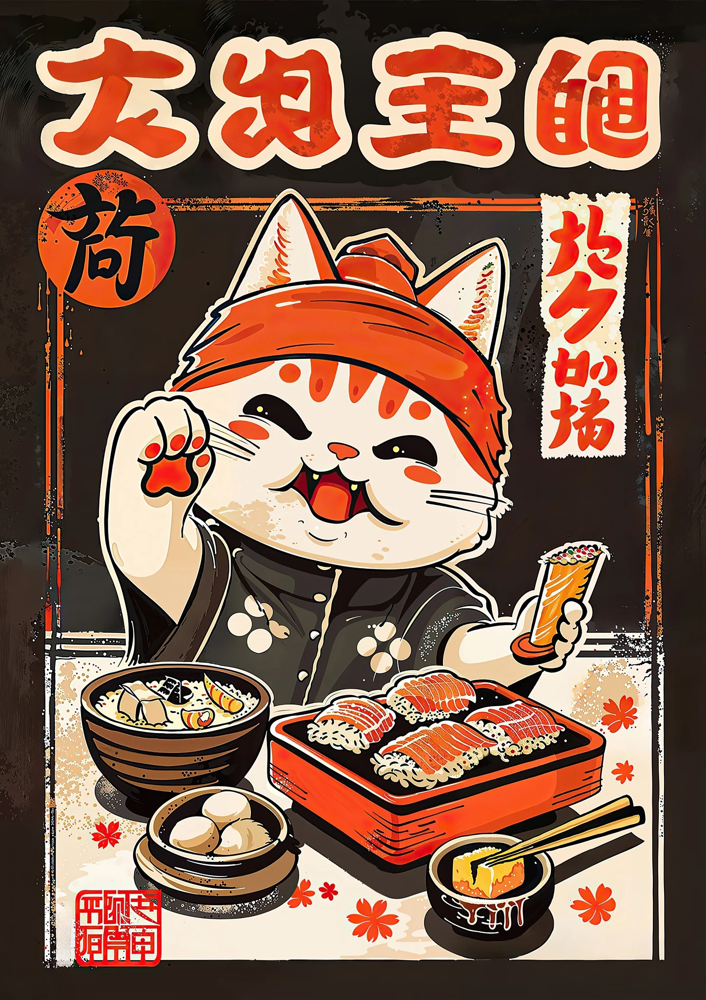 Maneki-Neko Sushi Cat