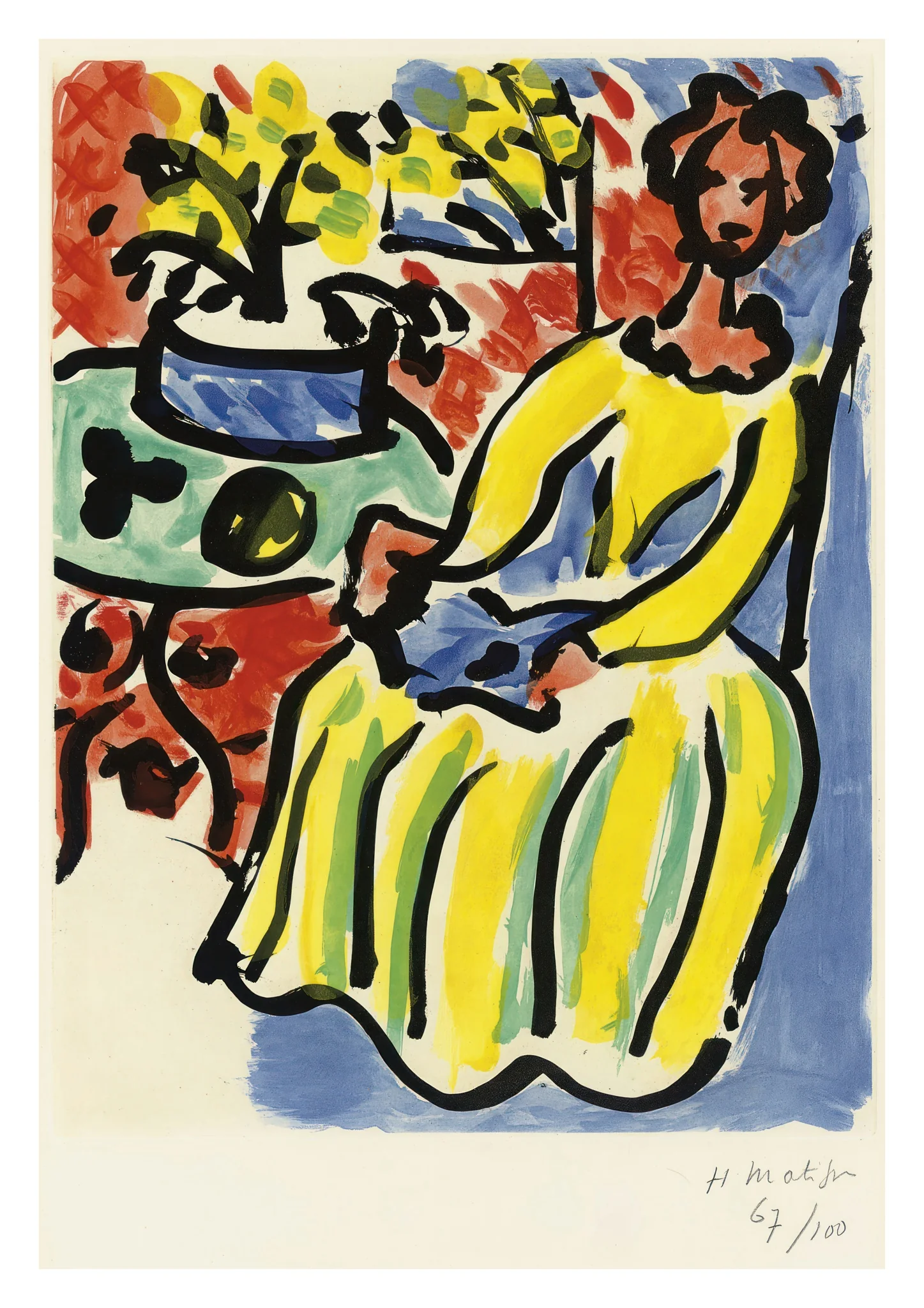 Marie-José in a Yellow Dress