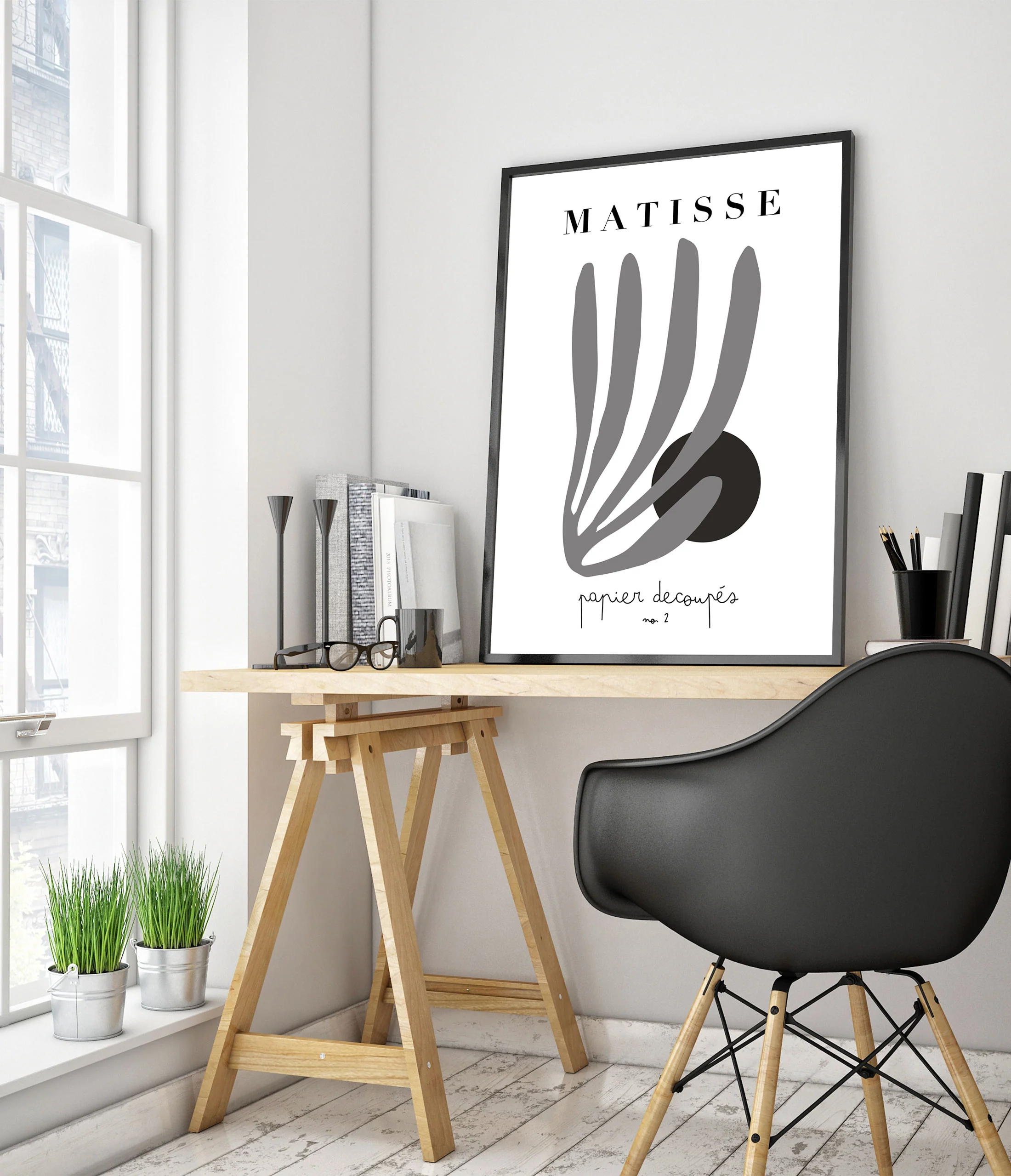Matisse Cutouts No. 2 B&W - Image 5
