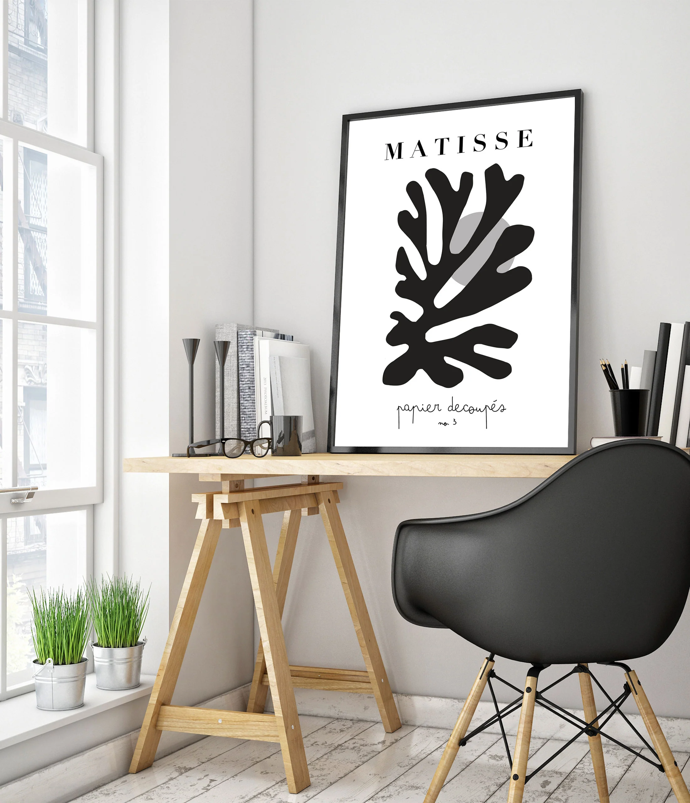 Matisse Cutouts No. 3 B&W - Image 5