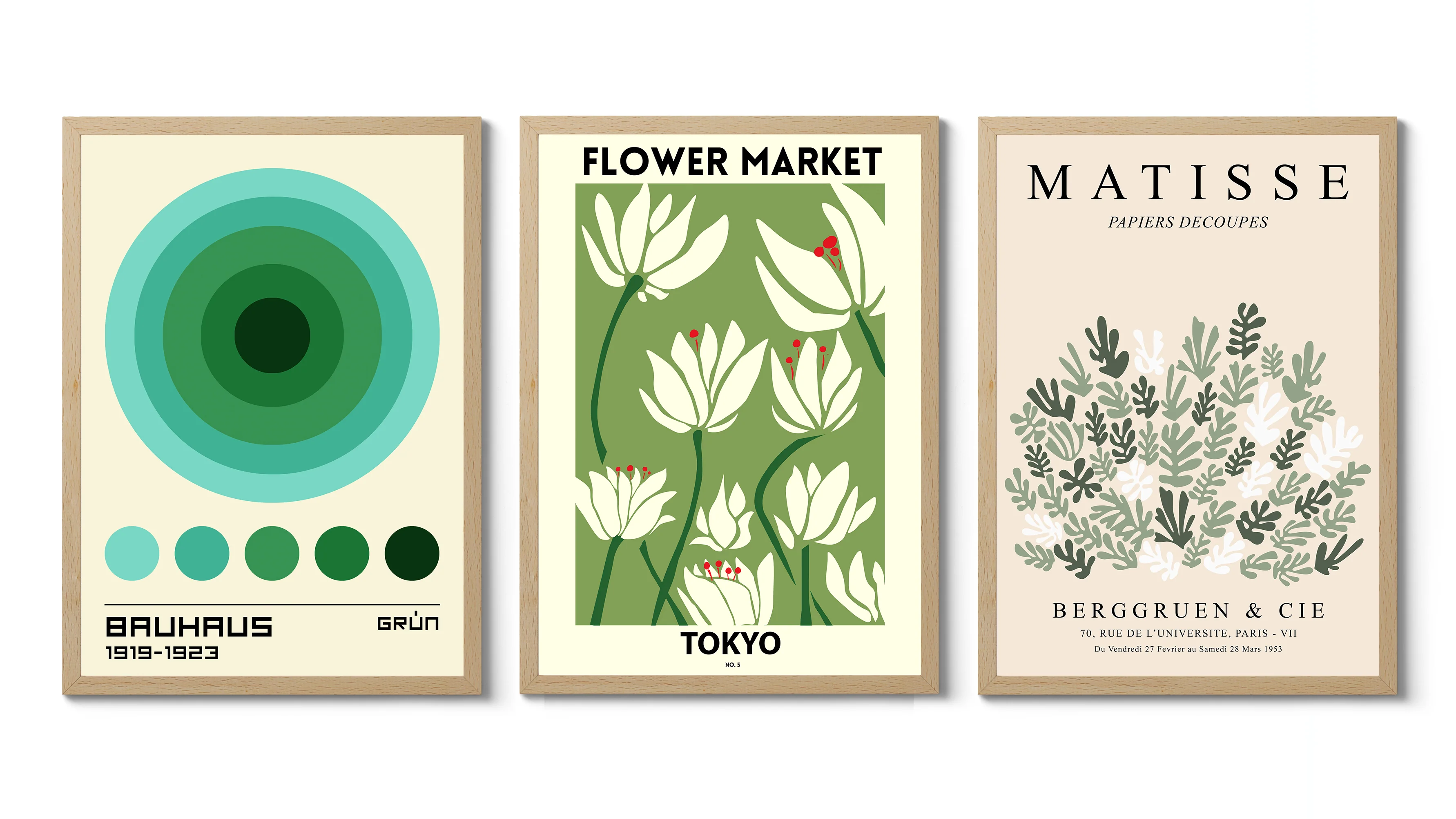 Mid-Century Green Trio - Image 2