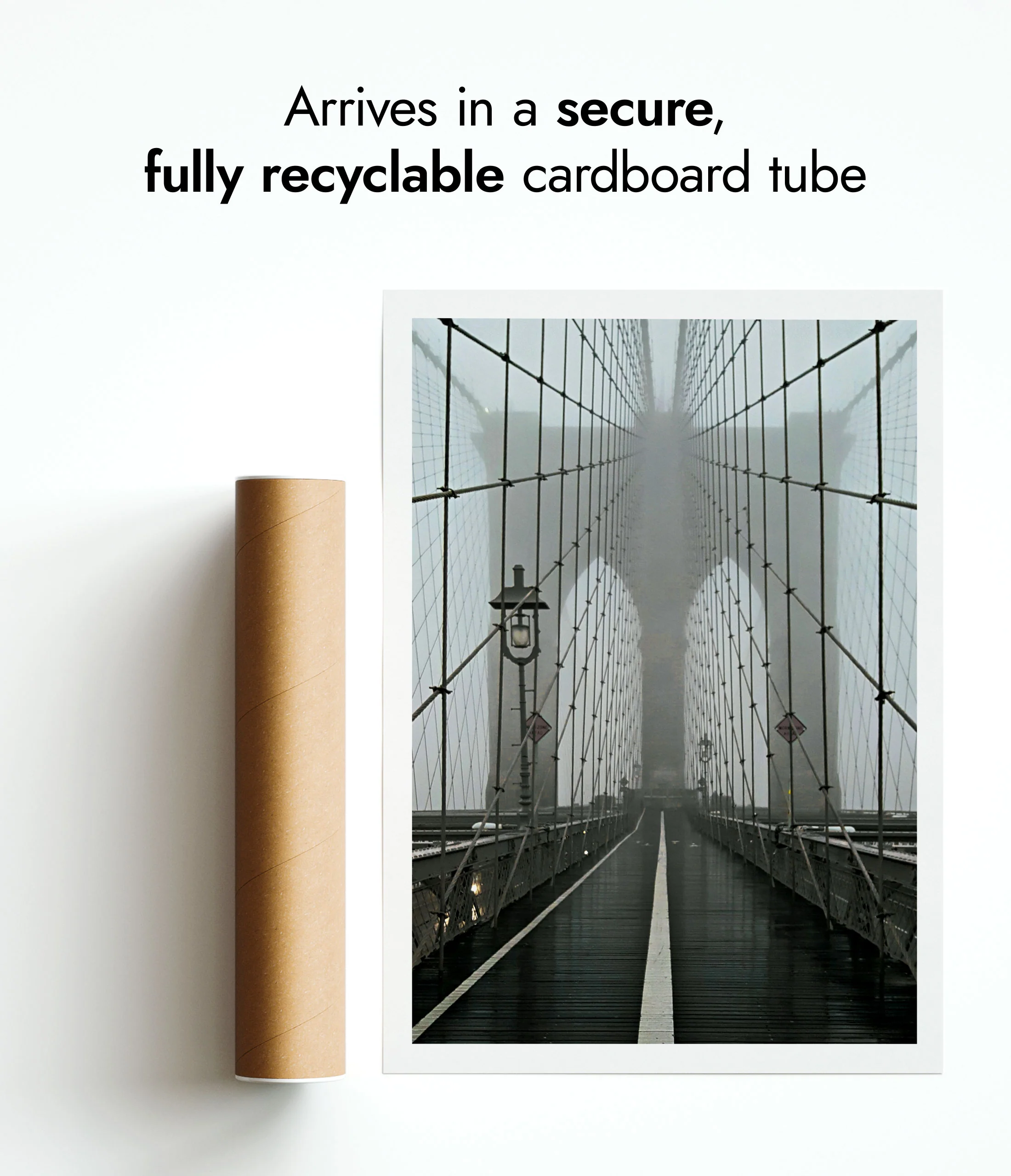 Misty Brooklyn Bridge, New York - Image 9
