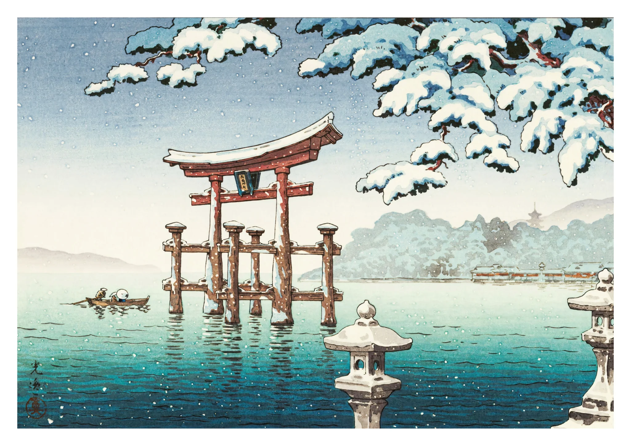 Miyajima in Snow
