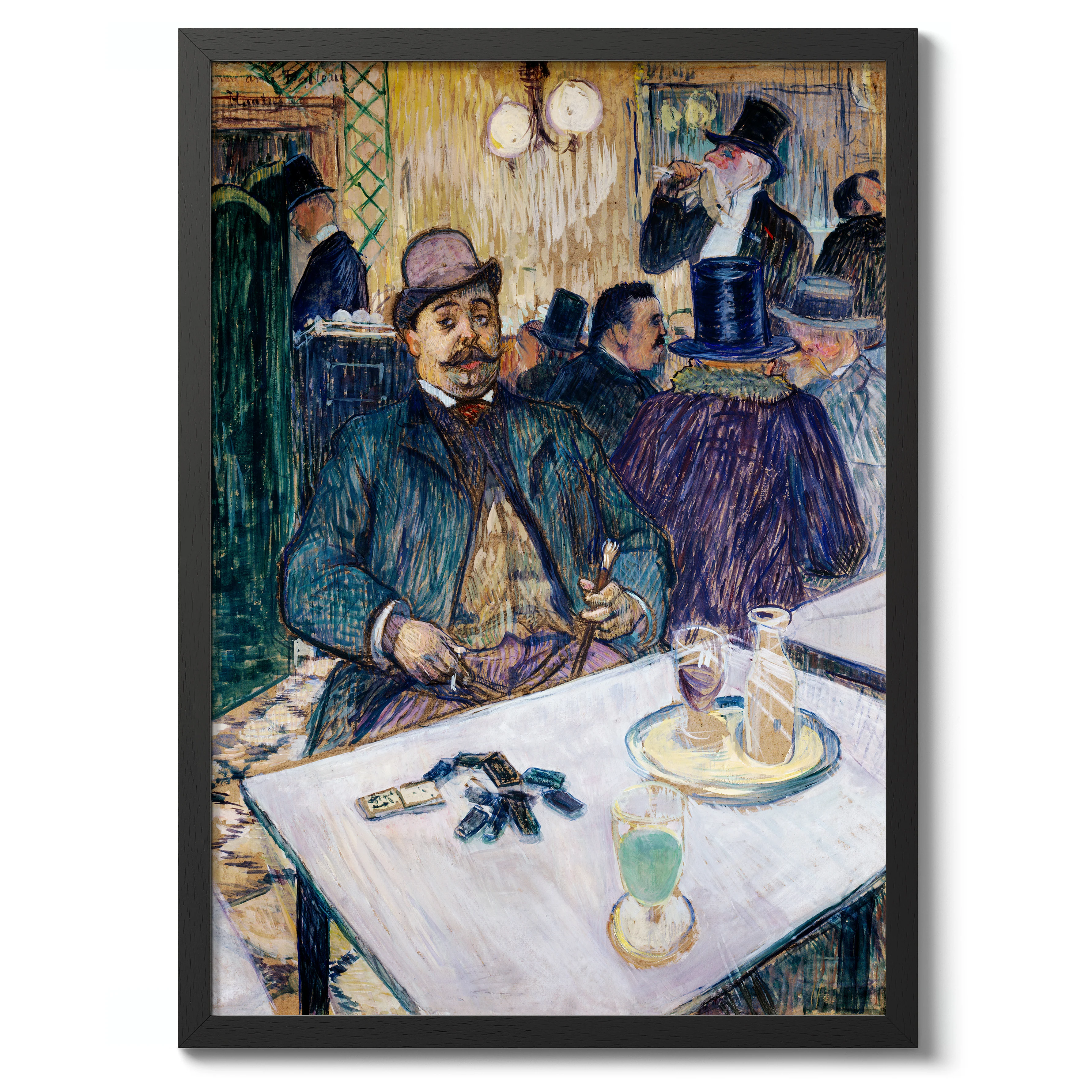 Monsieur Boileau at the Café - Henri de Toulouse-Lautrec - Image 2