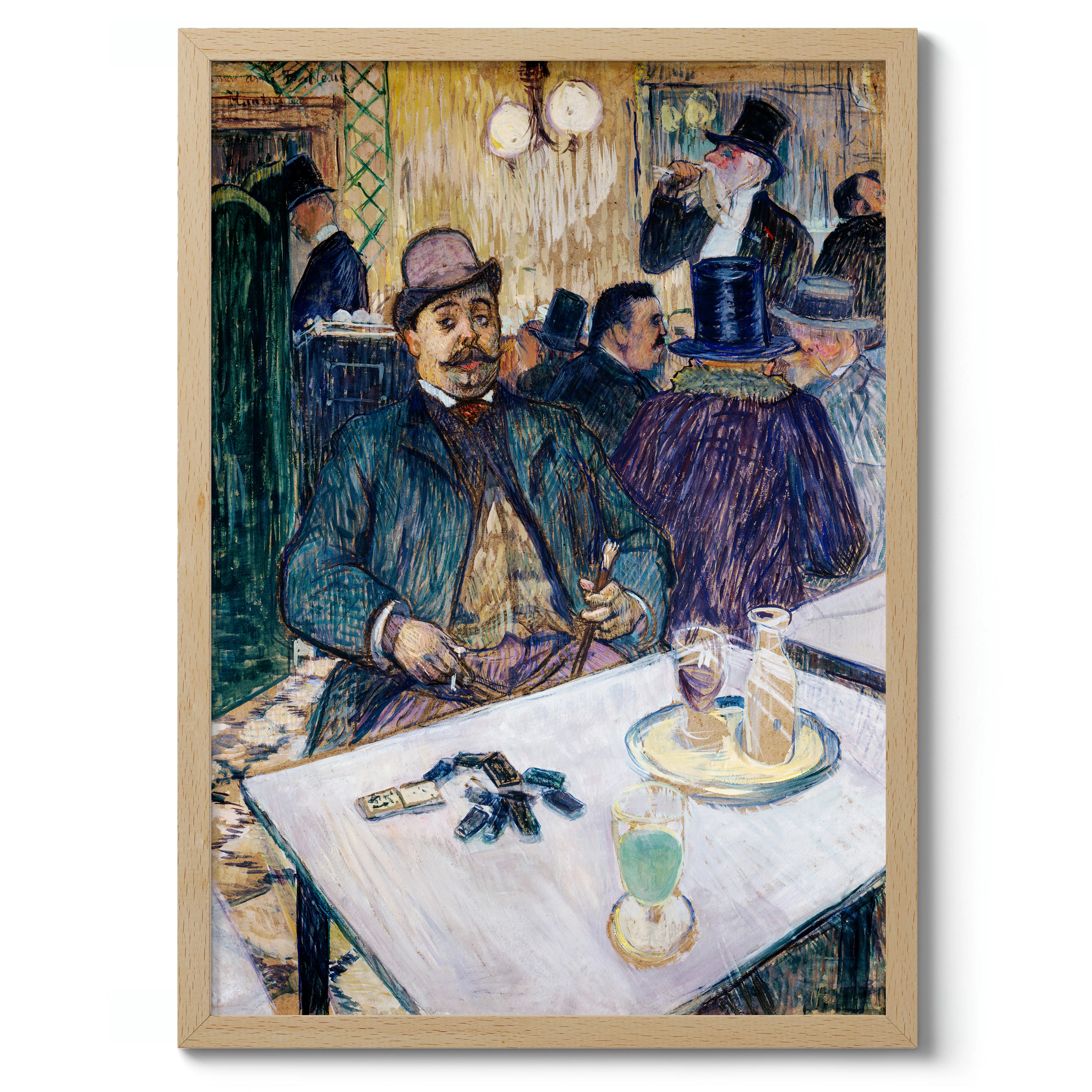 Monsieur Boileau at the Café - Henri de Toulouse-Lautrec - Image 3