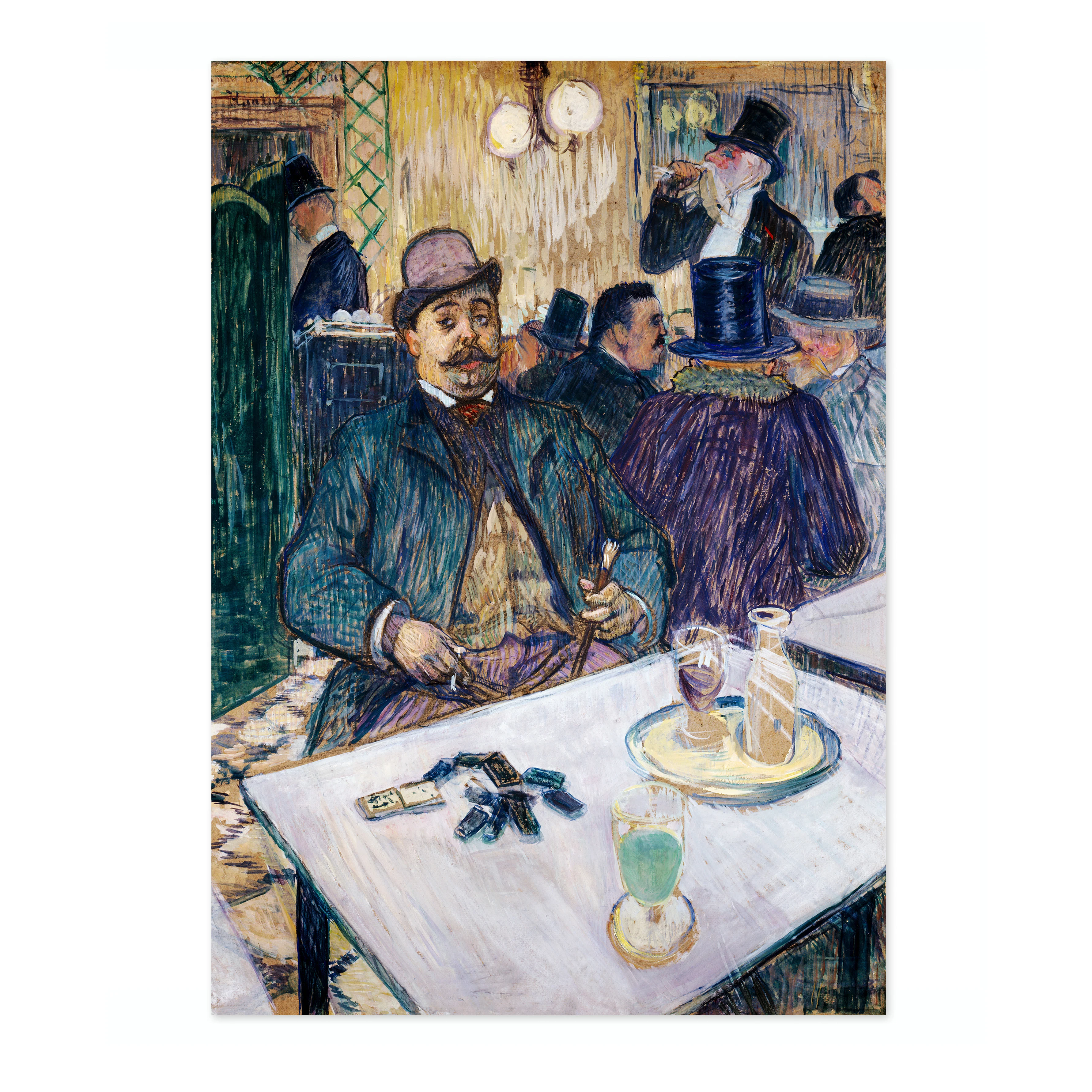 Monsieur Boileau at the Café - Henri de Toulouse-Lautrec - Image 4