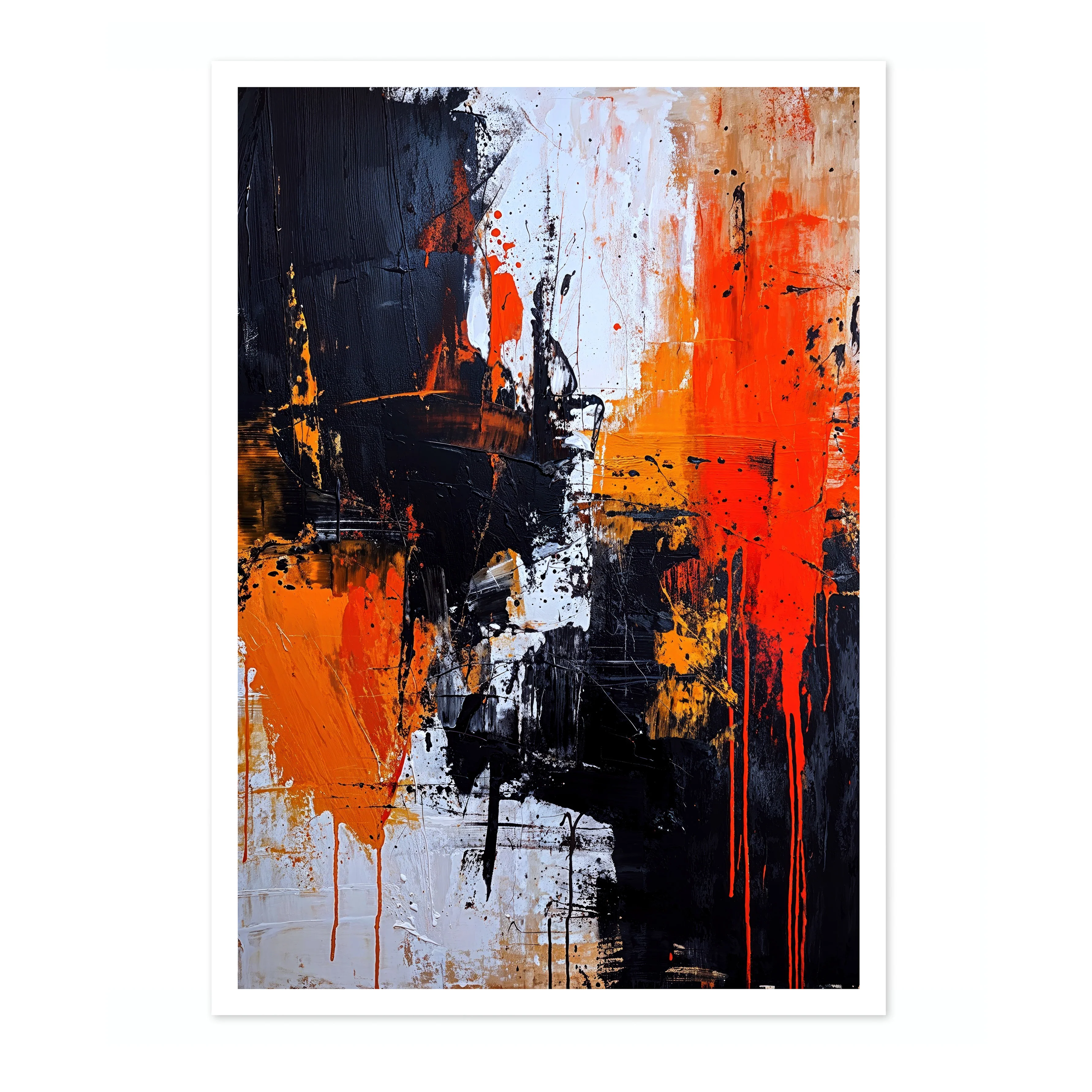 Neutral with Orange Flourish, Portrait I - Image 4