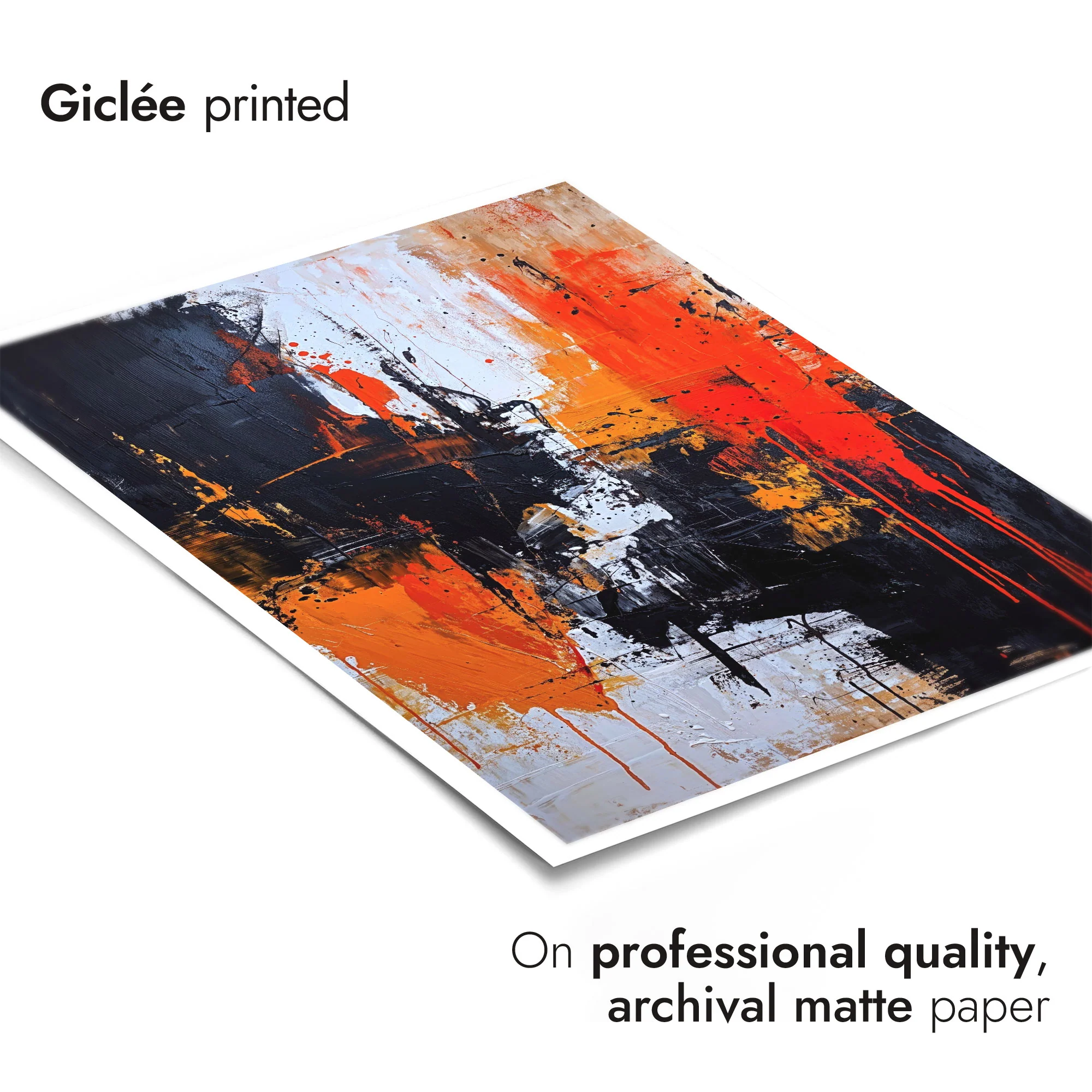 Neutral with Orange Flourish, Portrait I - Image 6