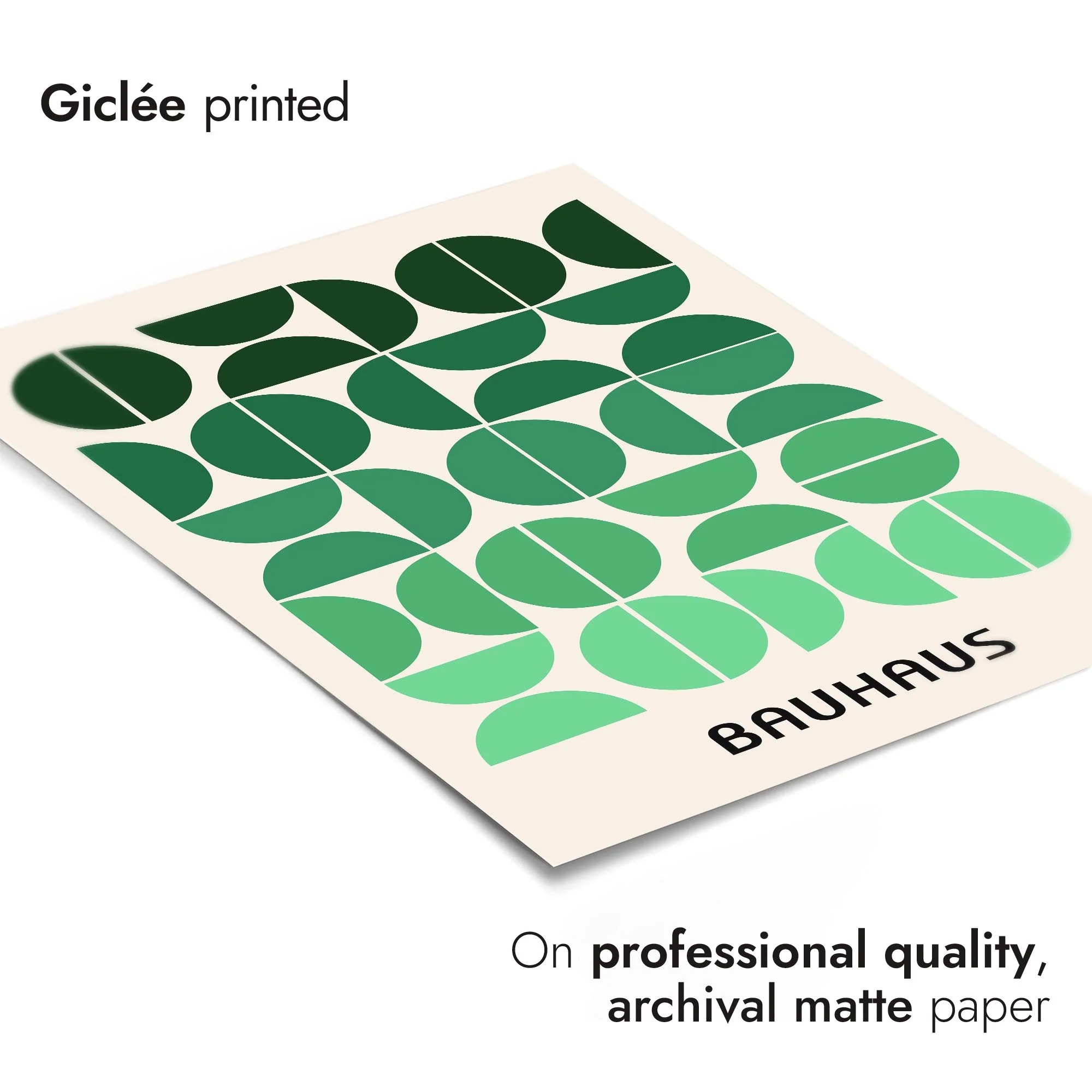 Ombre Green Semi-Cricles - Image 6