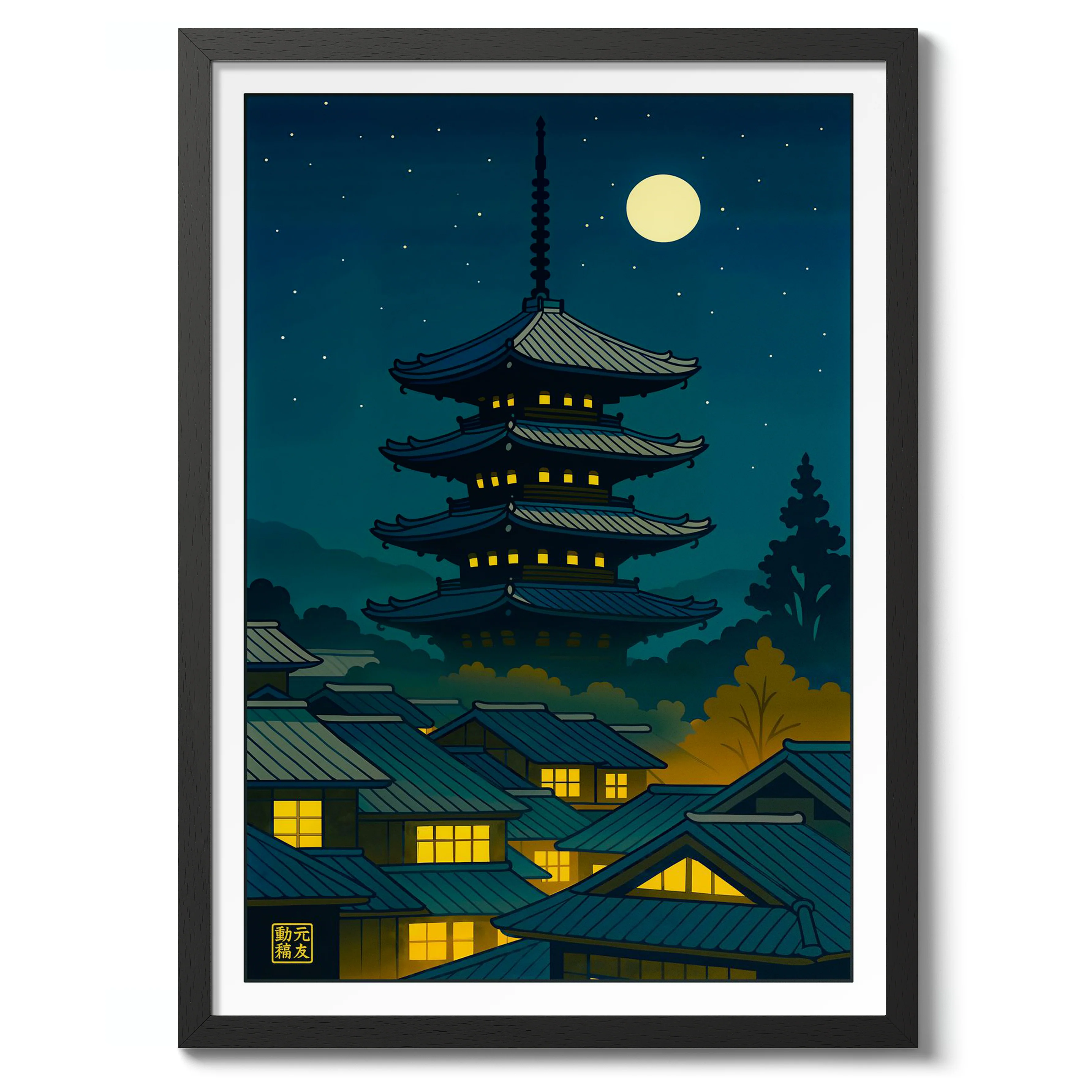 Pagoda by Moonlight - Image 2