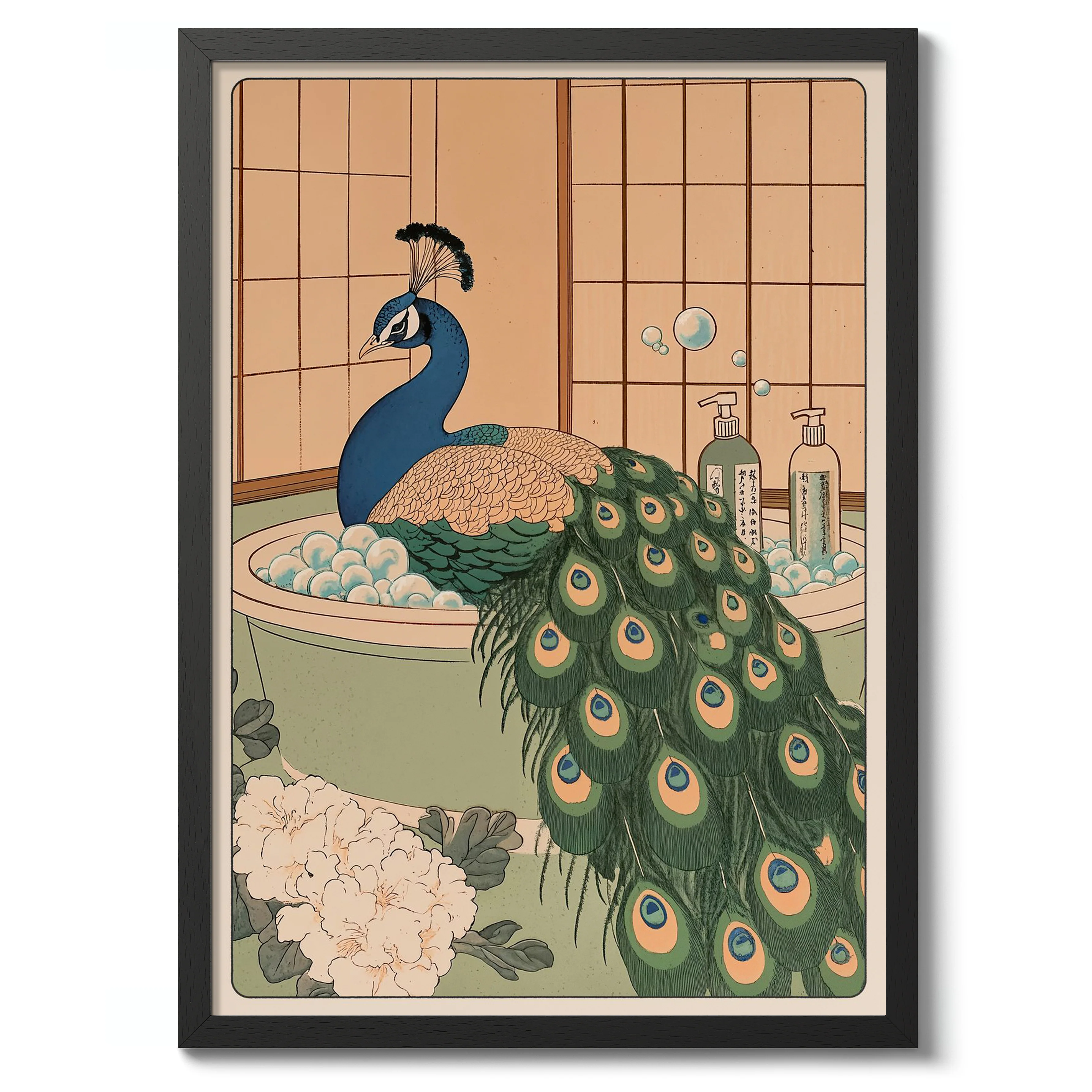 Peacock Bathtime - Image 2