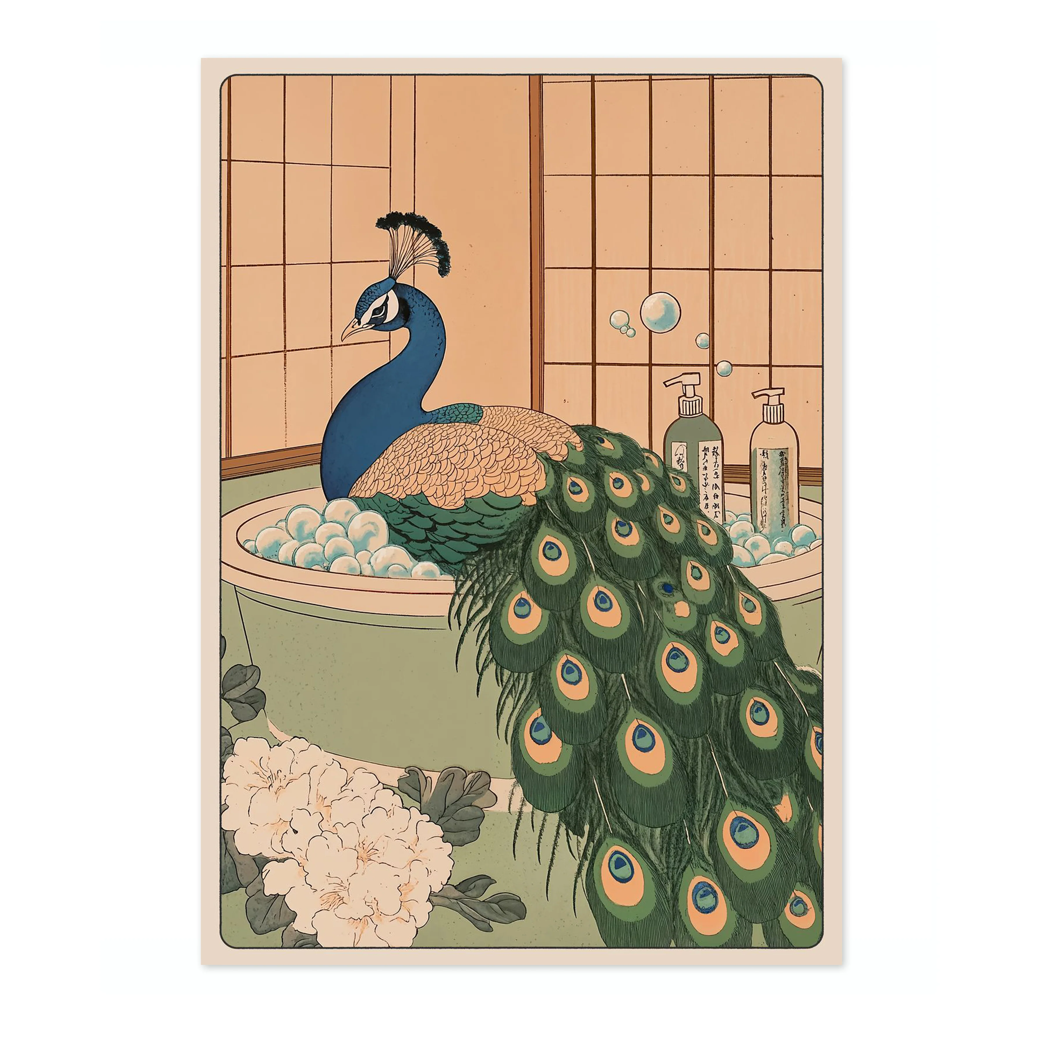 Peacock Bathtime - Image 4