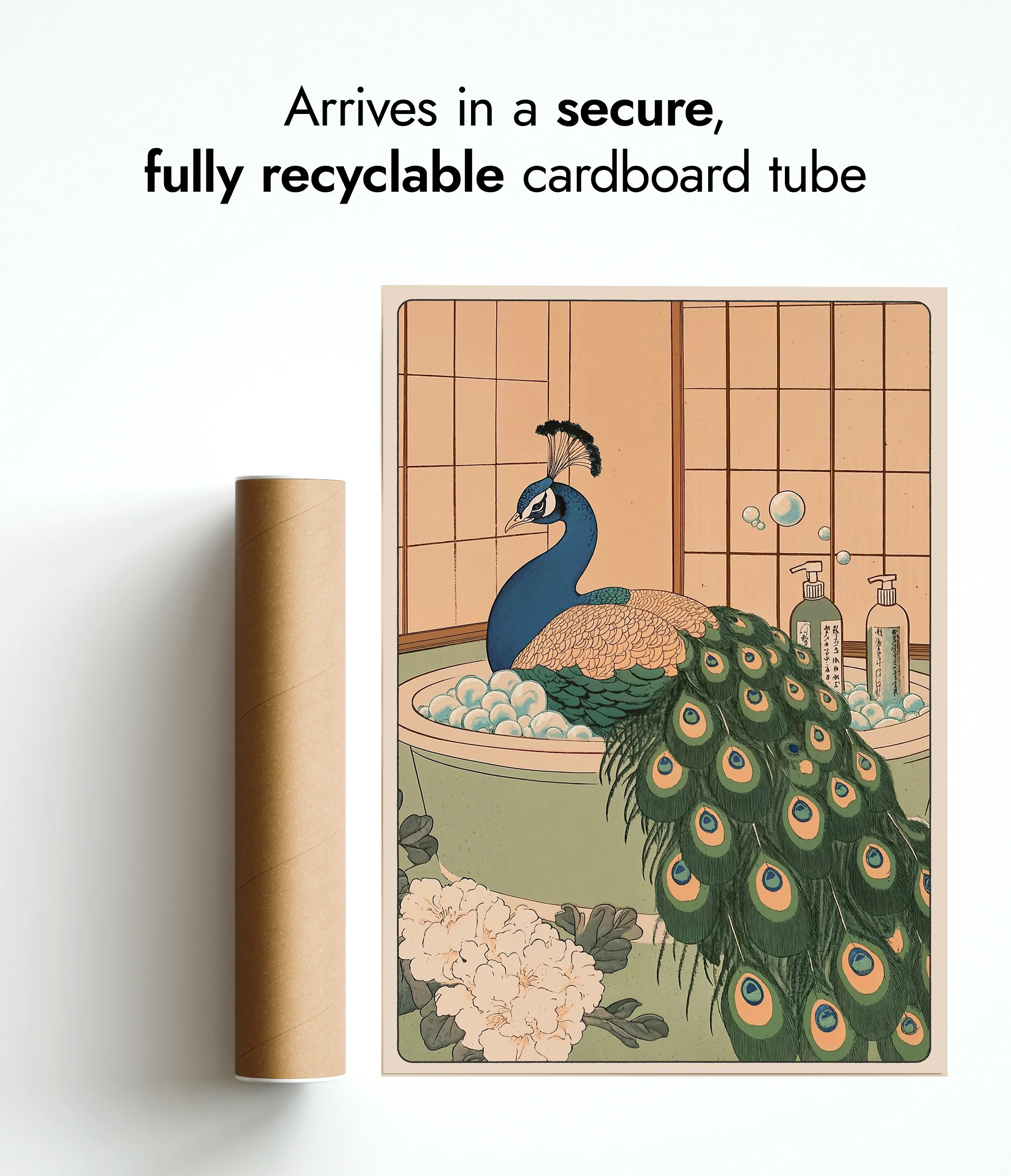 Peacock Bathtime - Image 9