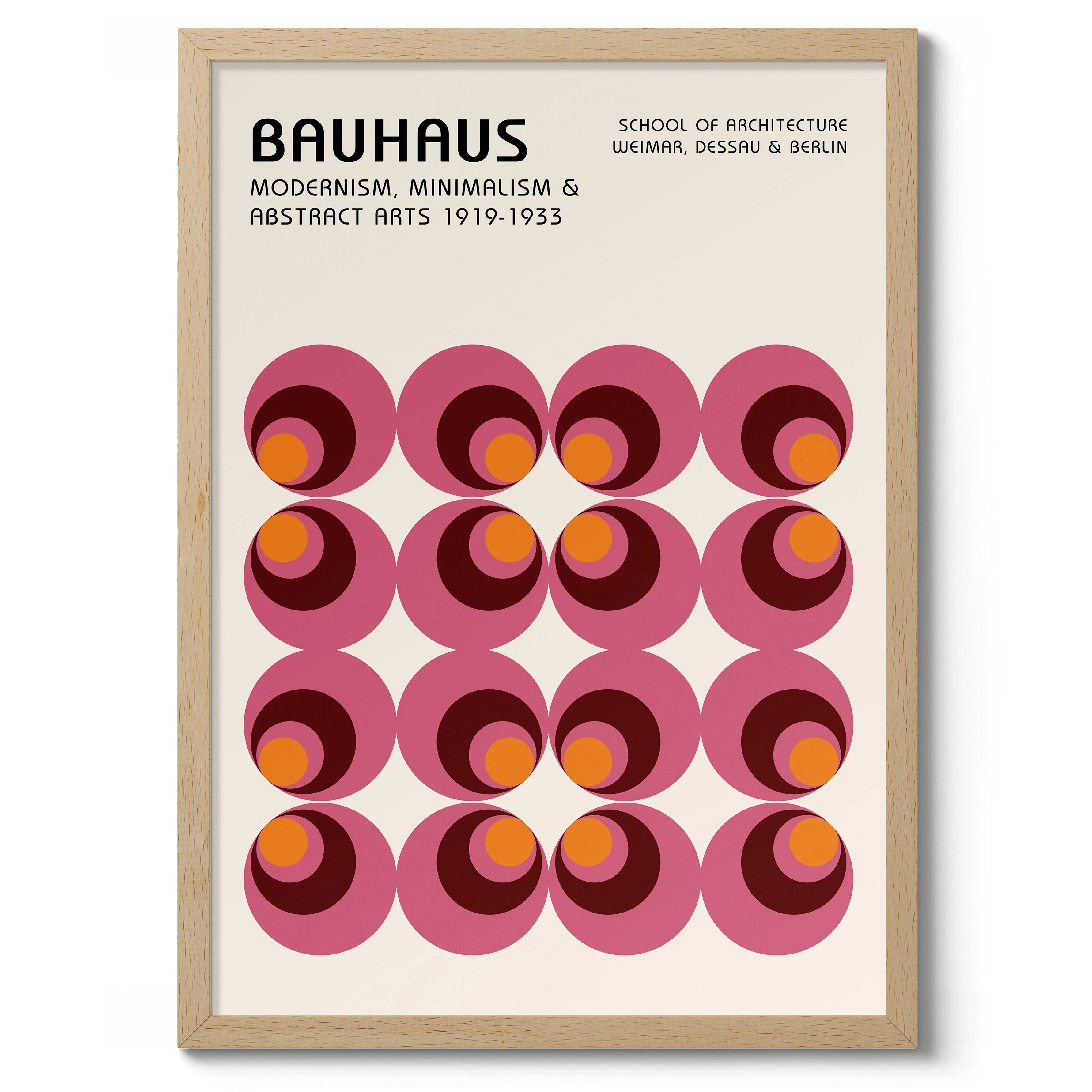 Pink & Orange Concentric Circles - Image 3