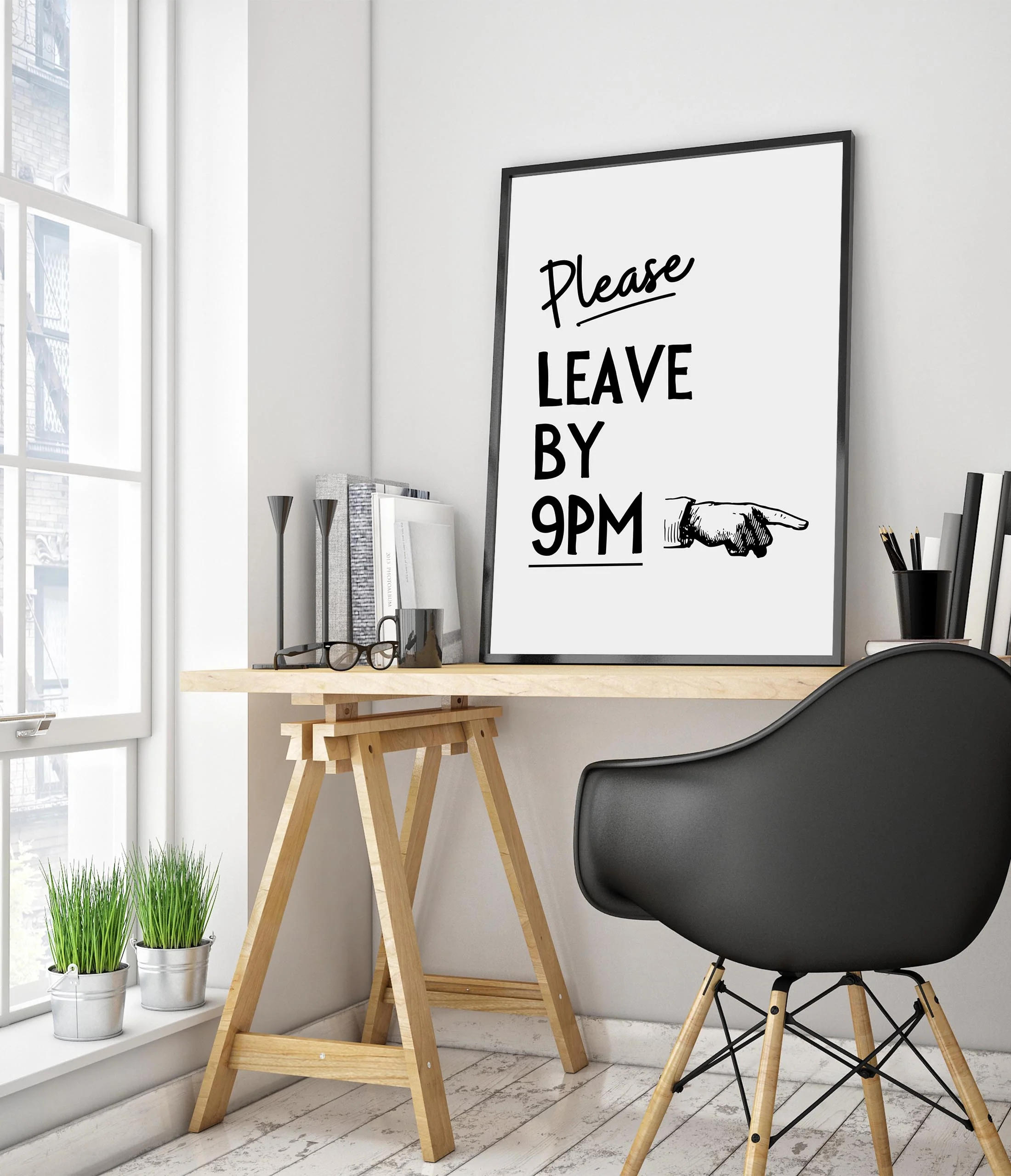 Please Leave by 9pm, Black - Image 5