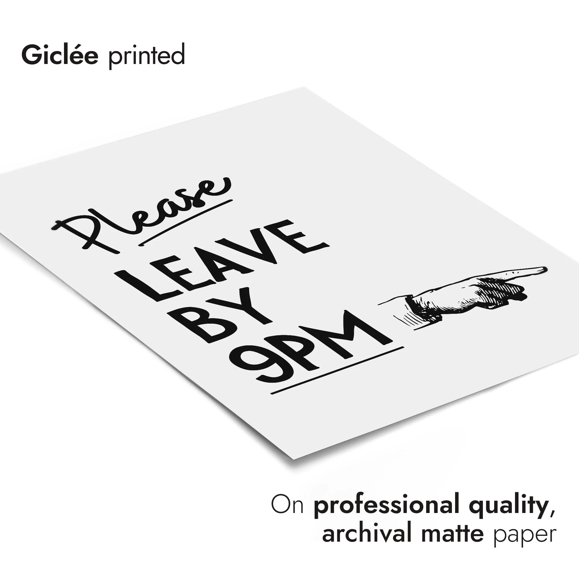 Please Leave by 9pm, Black - Image 6