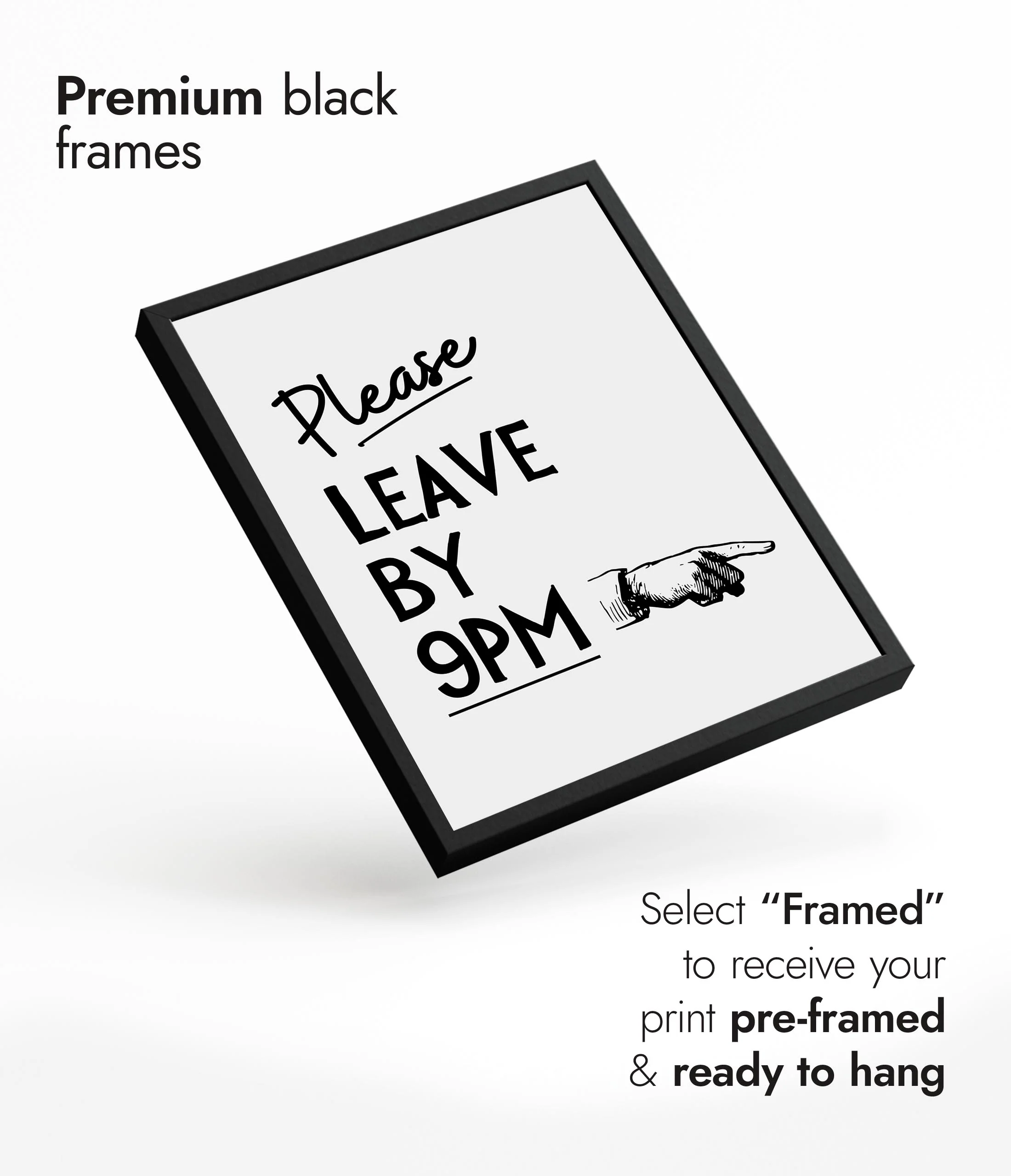 Please Leave by 9pm, Black - Image 7