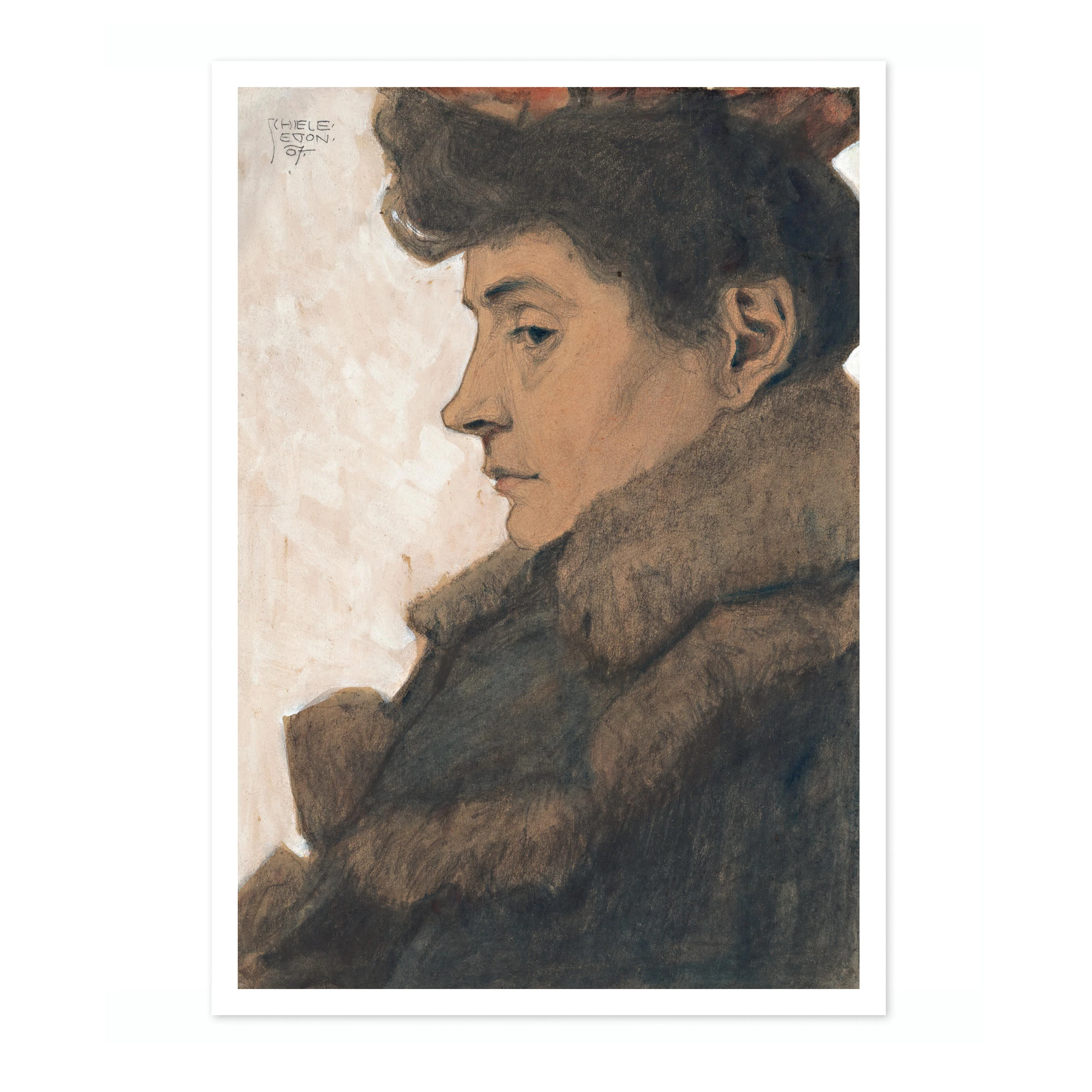 Portrait of the Artist's Mother with Fur Collar - Image 4