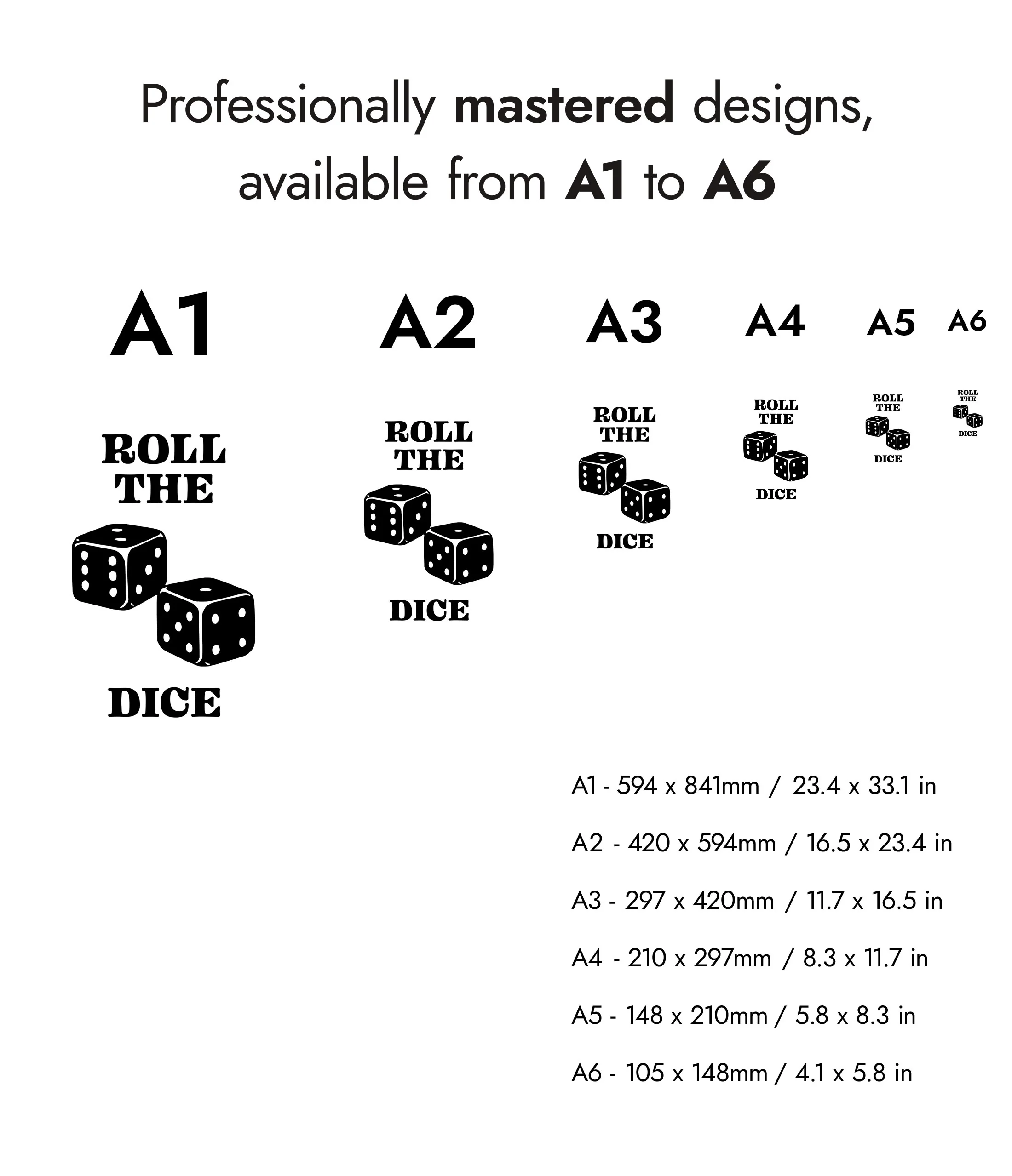 Roll The Dice B&W - Image 8