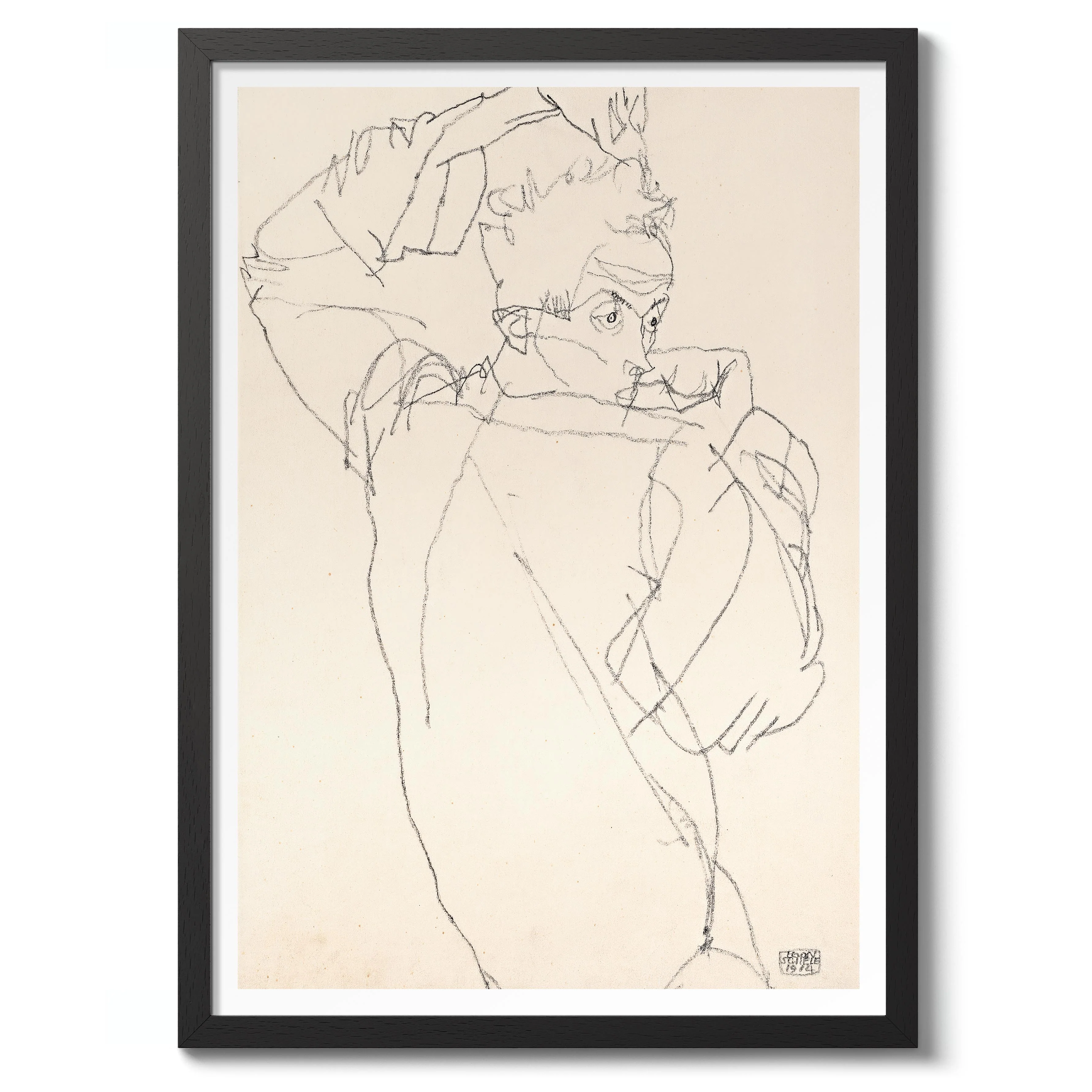 Self-Portrait in Dramatic Pose - Image 2