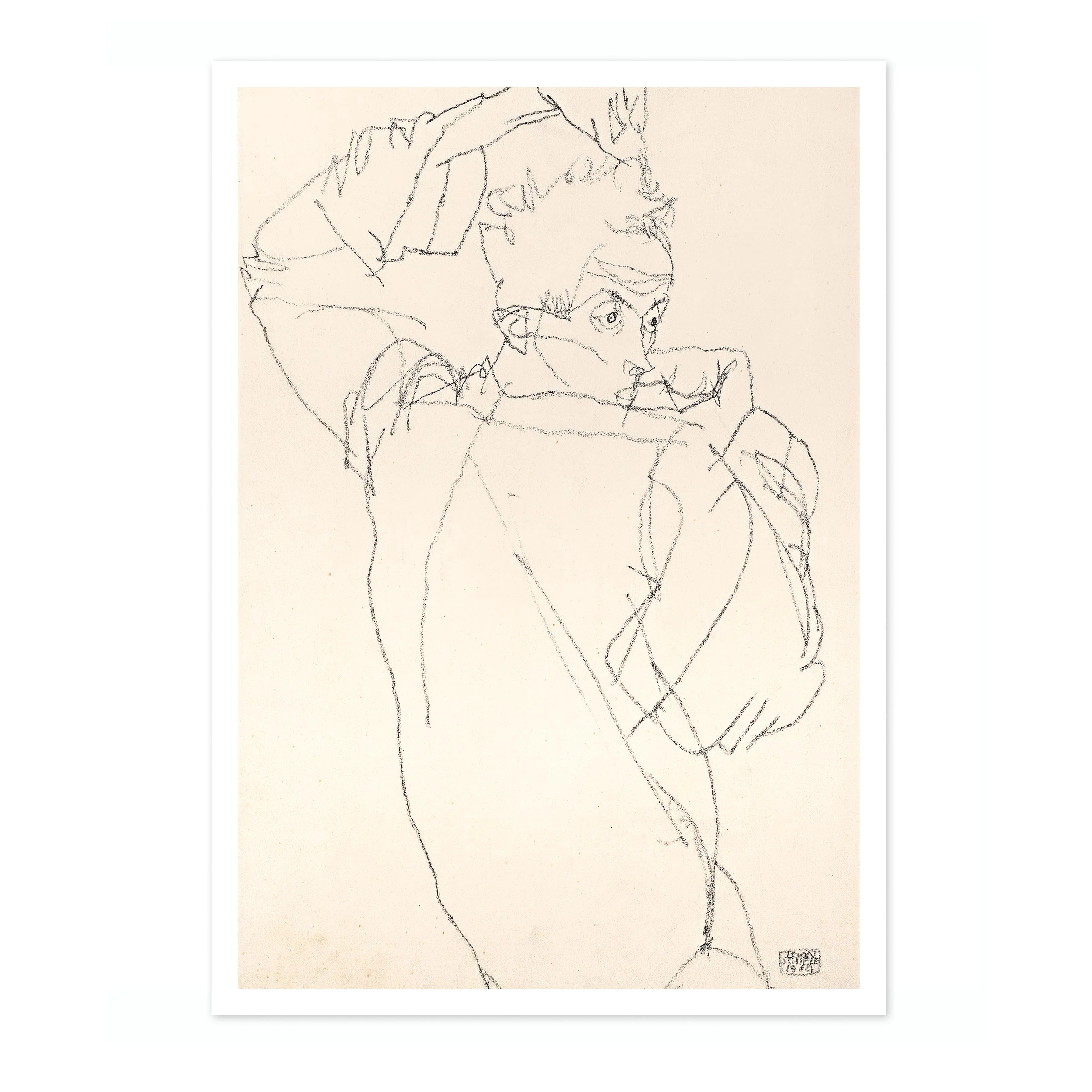 Self-Portrait in Dramatic Pose - Image 4