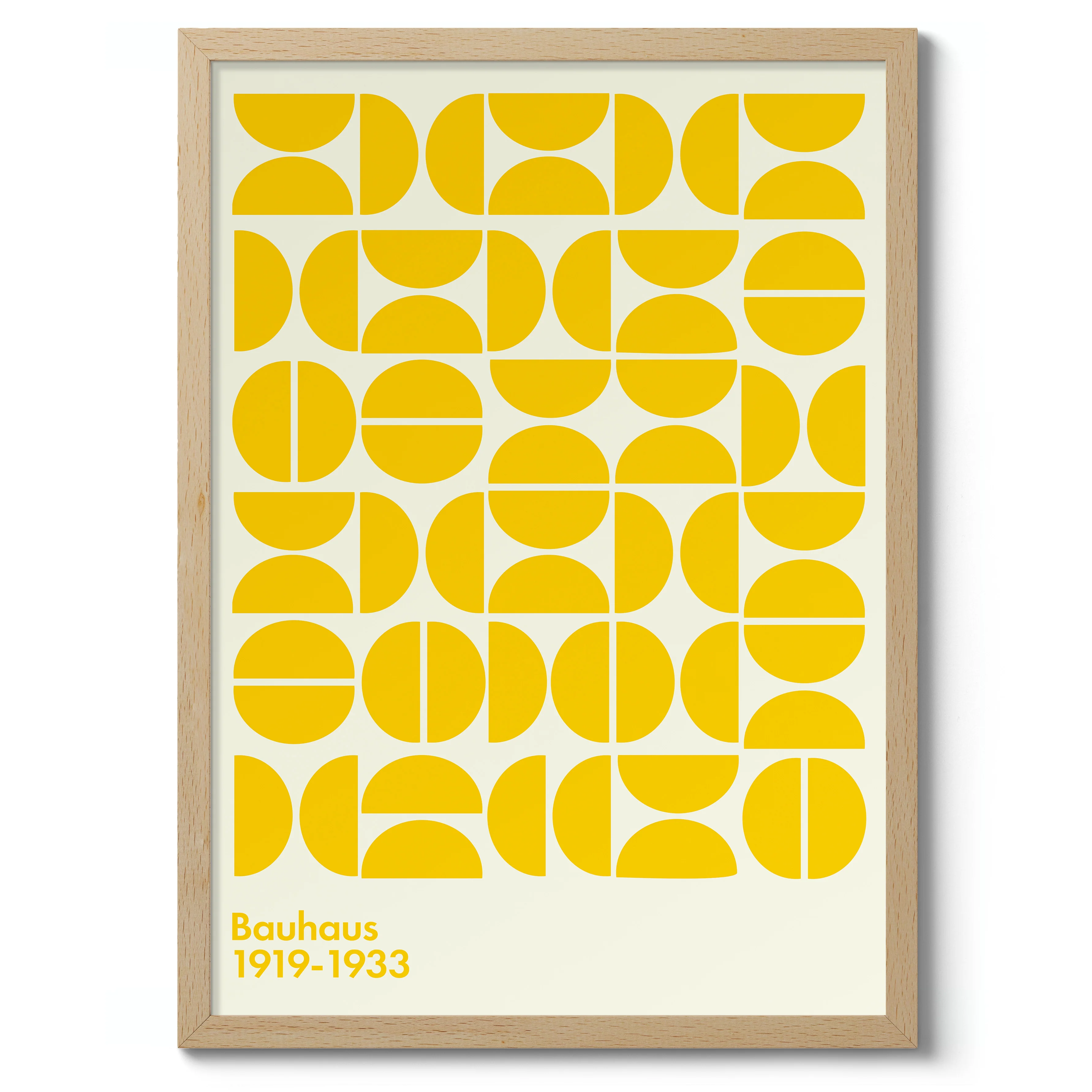 Semi-Circles Yellow on White - Image 3