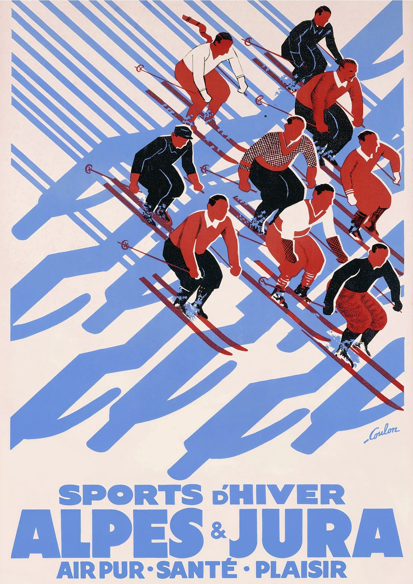 Skiing in the French Alps