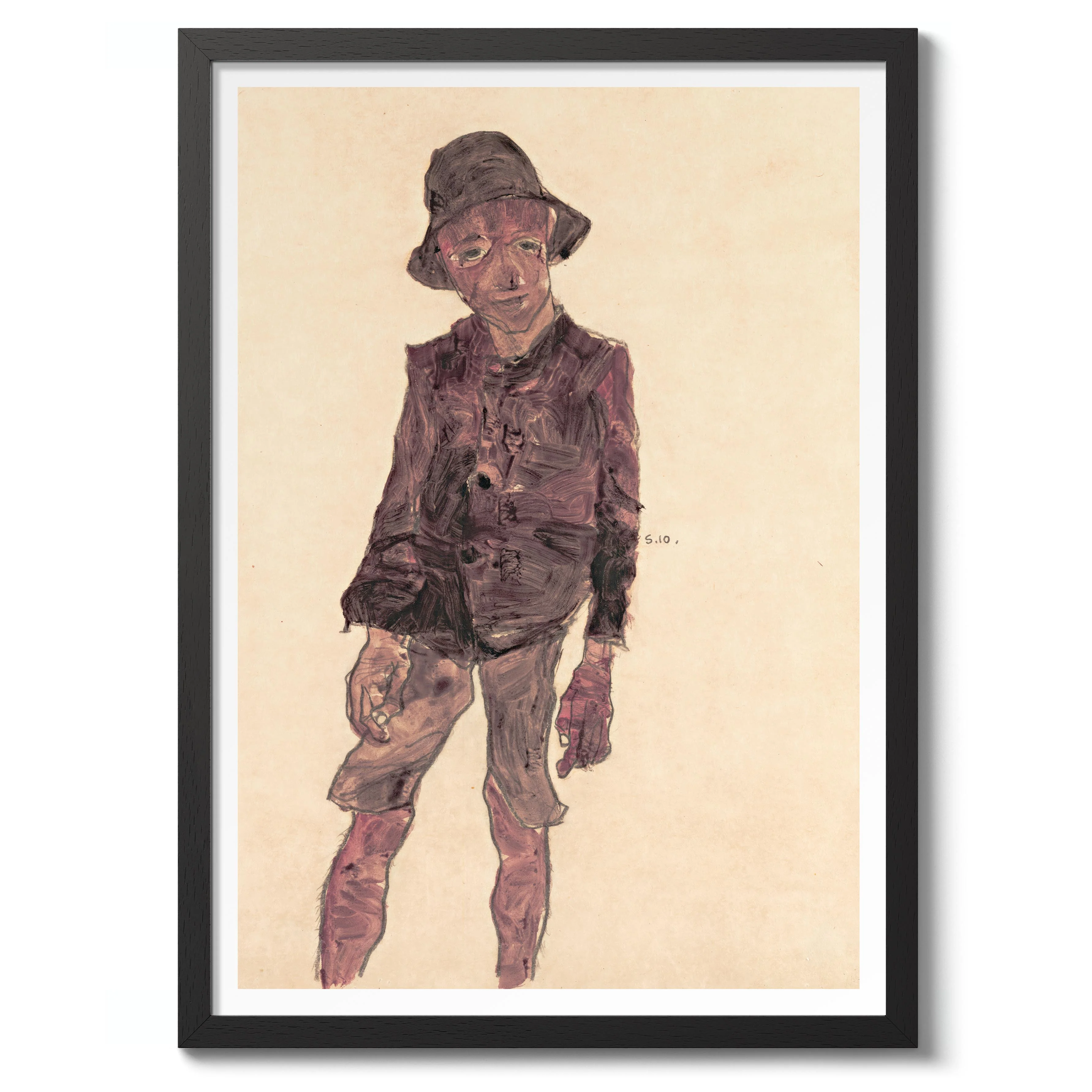 Standing Boy with Hat - Image 2