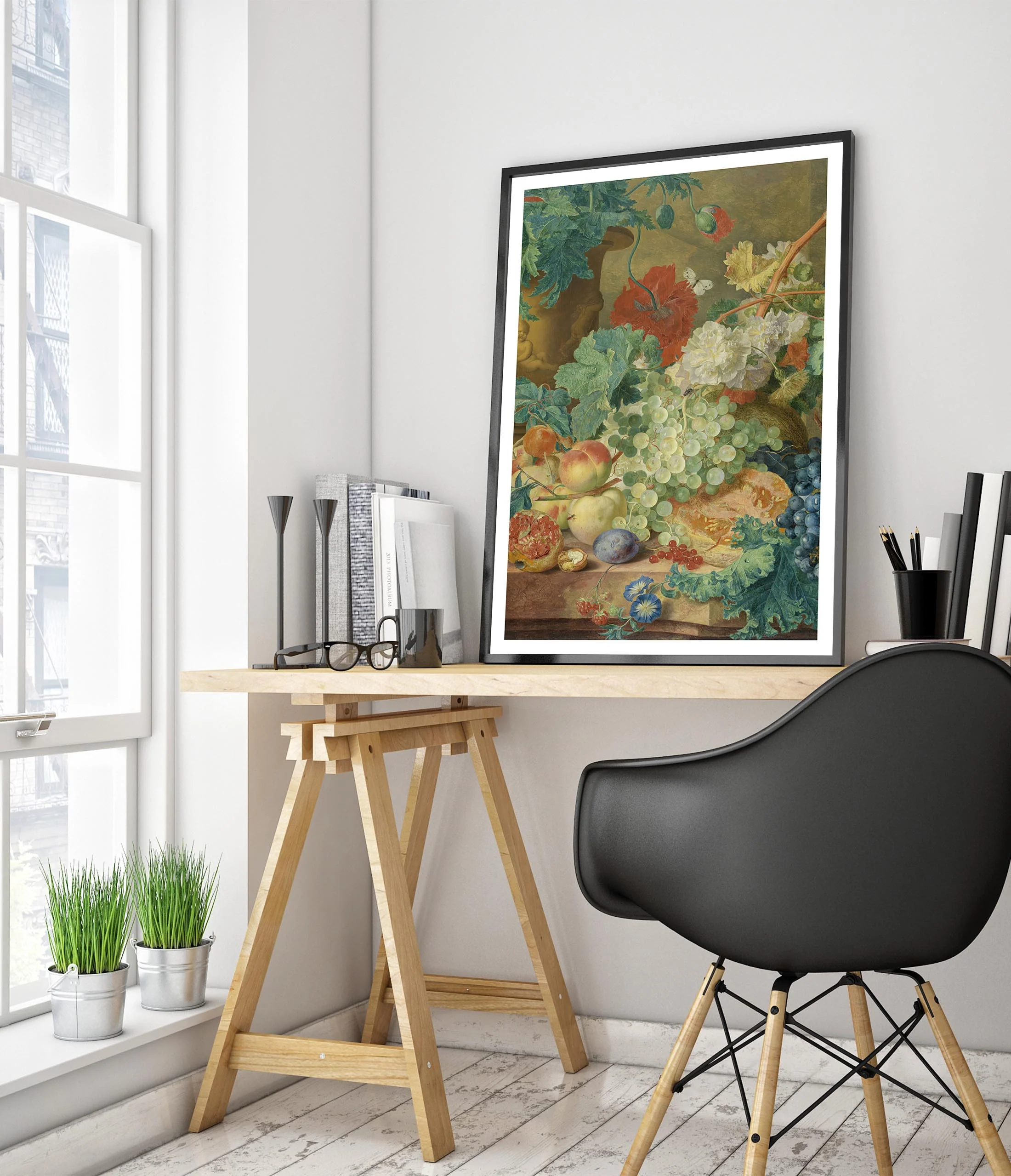 Still Life with Flowers & Fruit - Image 5