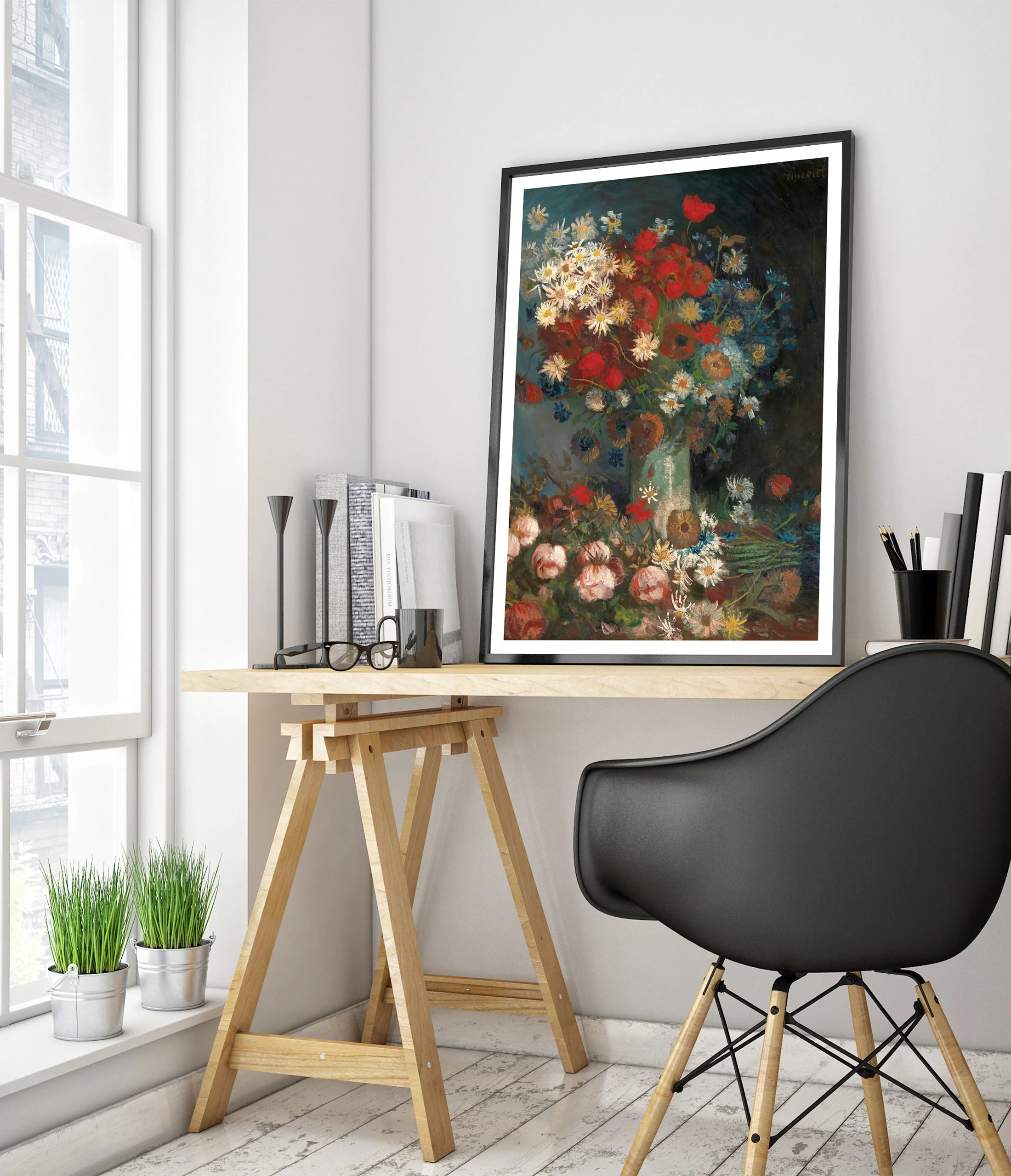 Still Life with Meadow Flowers & Roses - Image 5