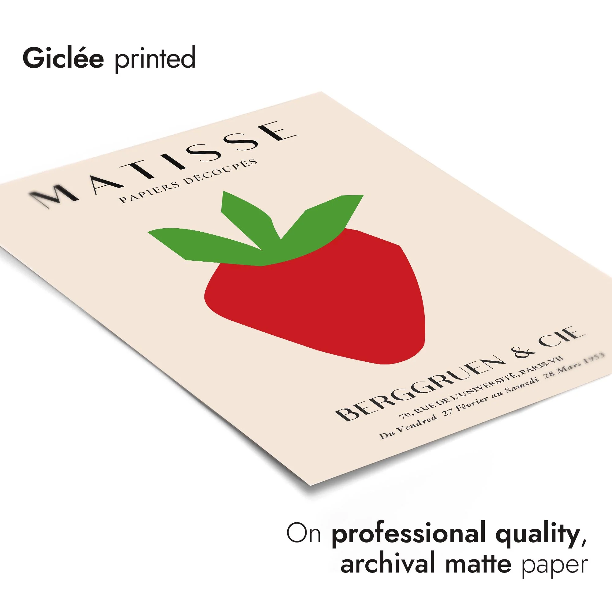 Strawberry, Papier Découpés - Image 6