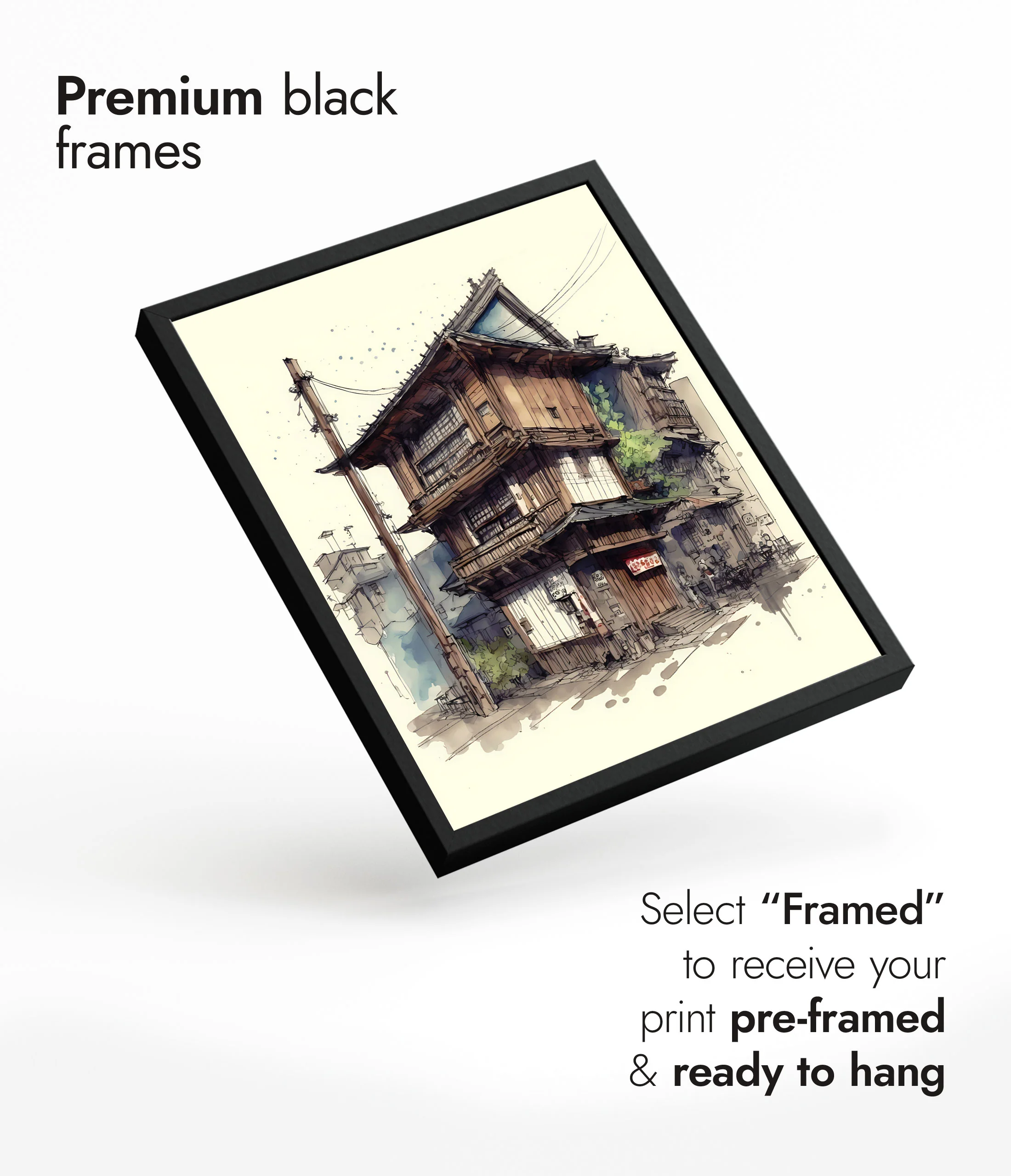 Village Watercolour - Image 7