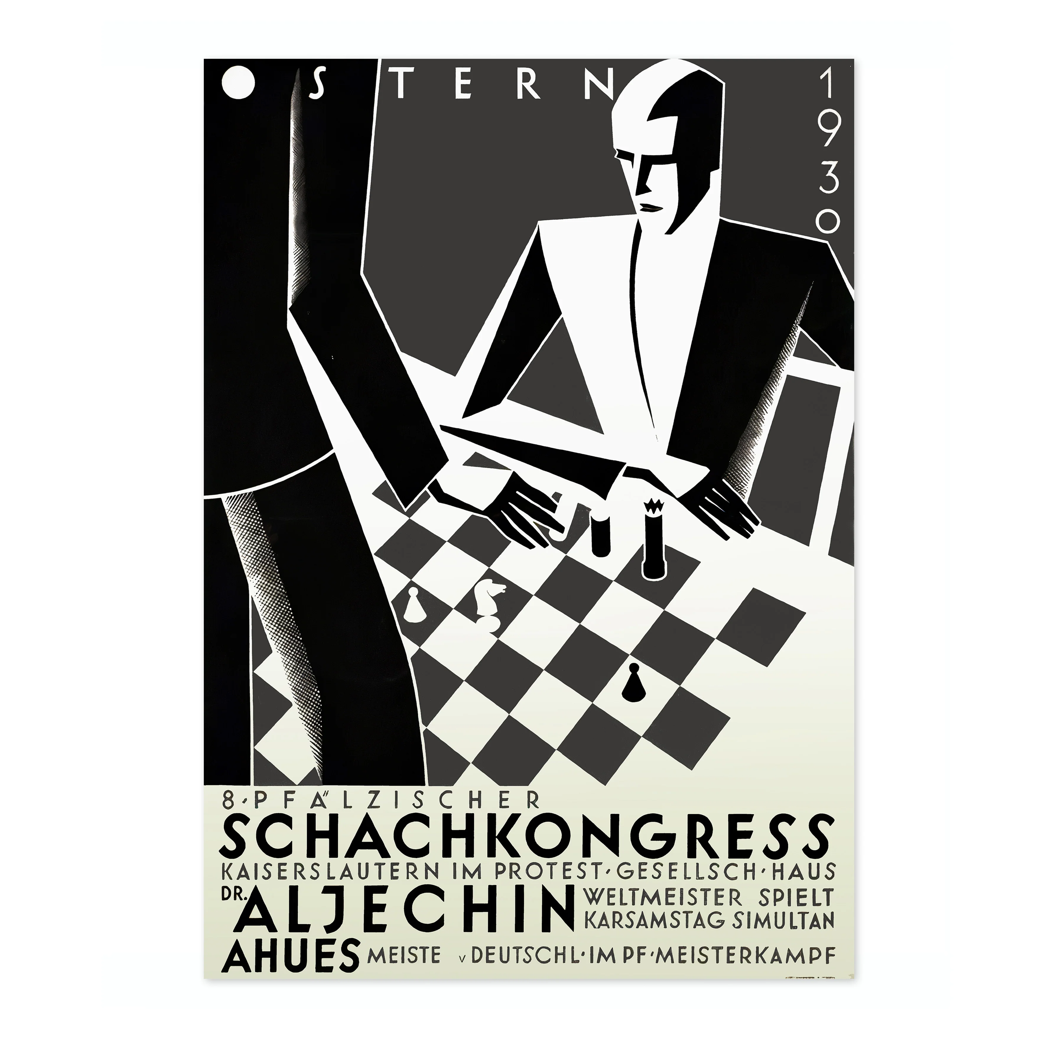 Vintage Chess Match - 1930 - Image 4