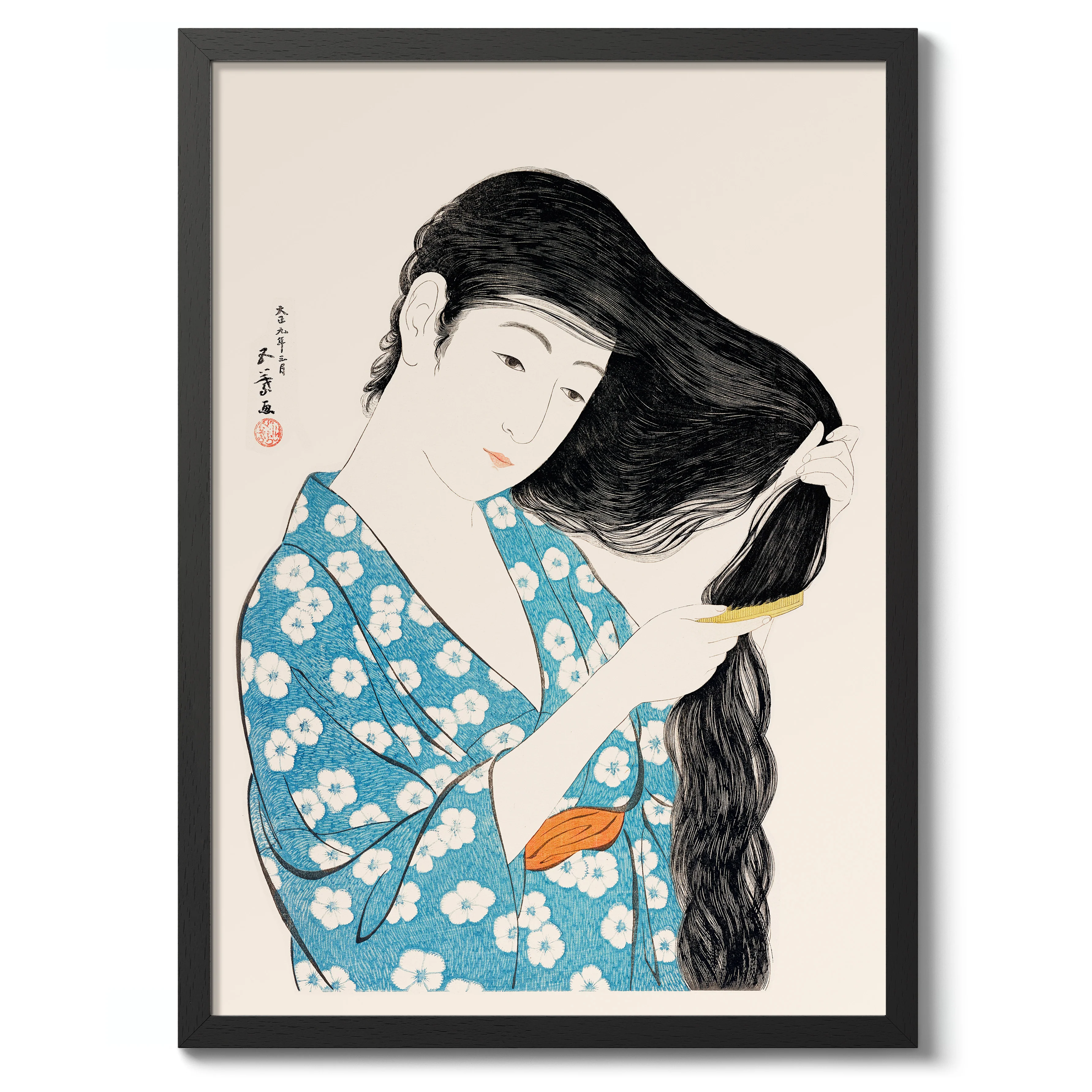 Woman Combing Her Hair - Image 2