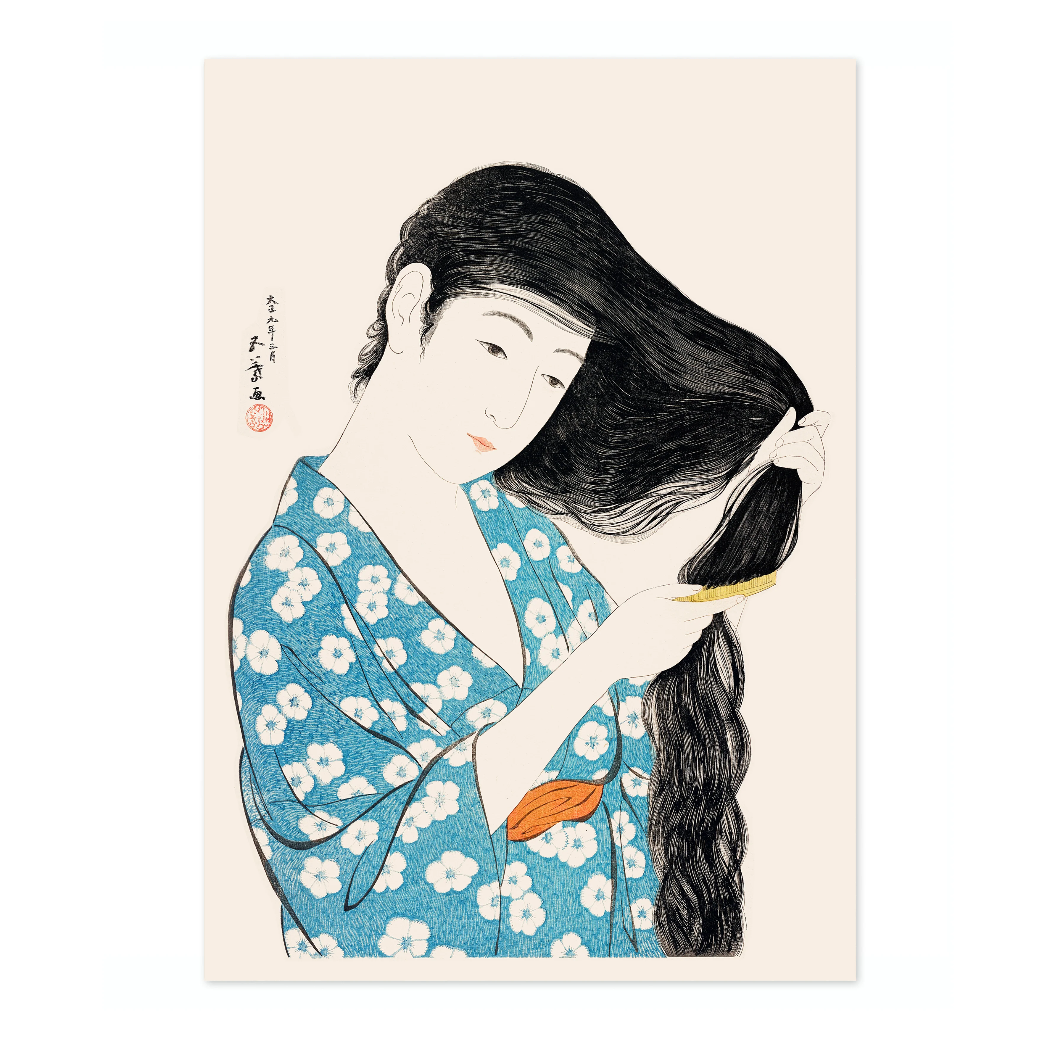 Woman Combing Her Hair - Image 4