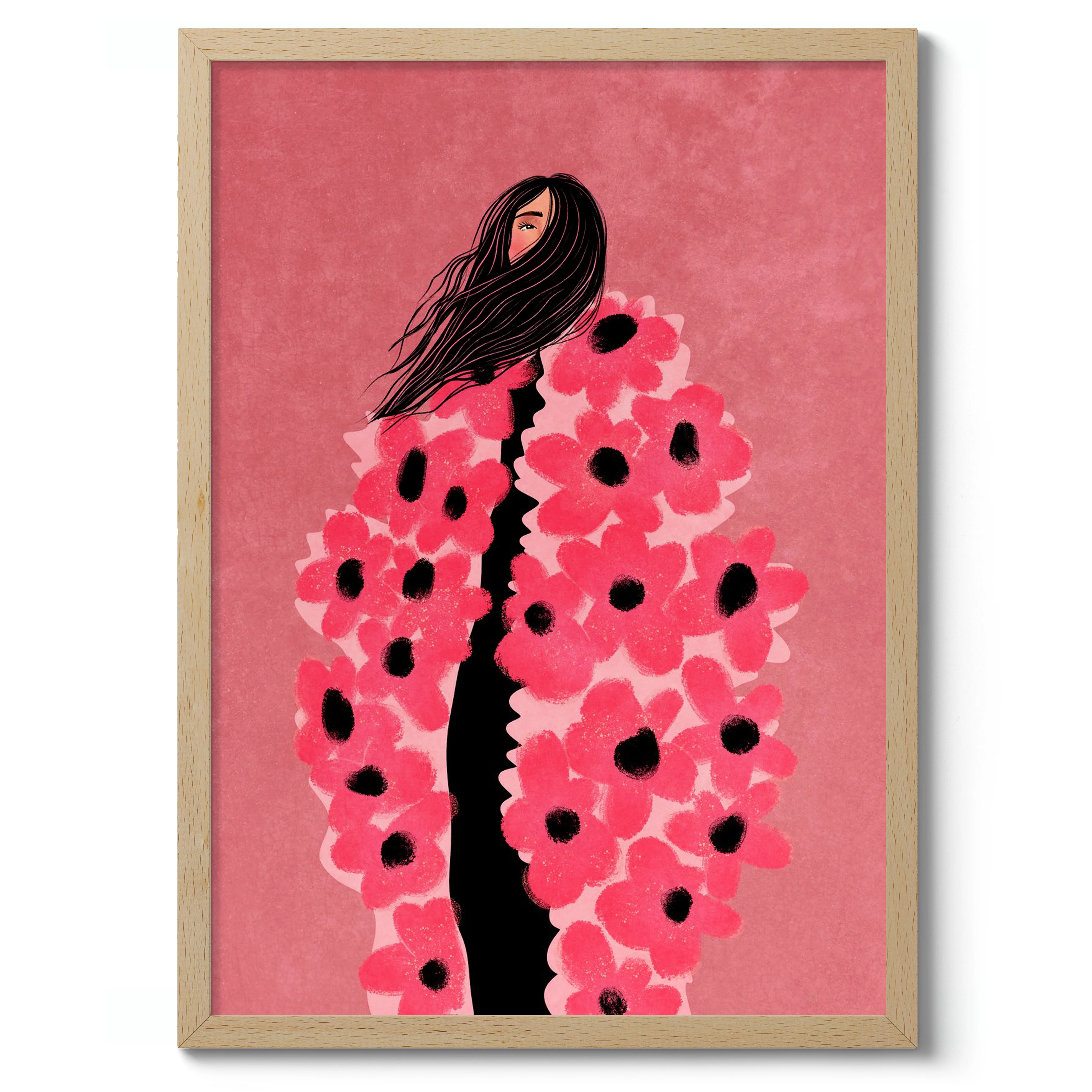 Woman Covered In Flowers - Image 3
