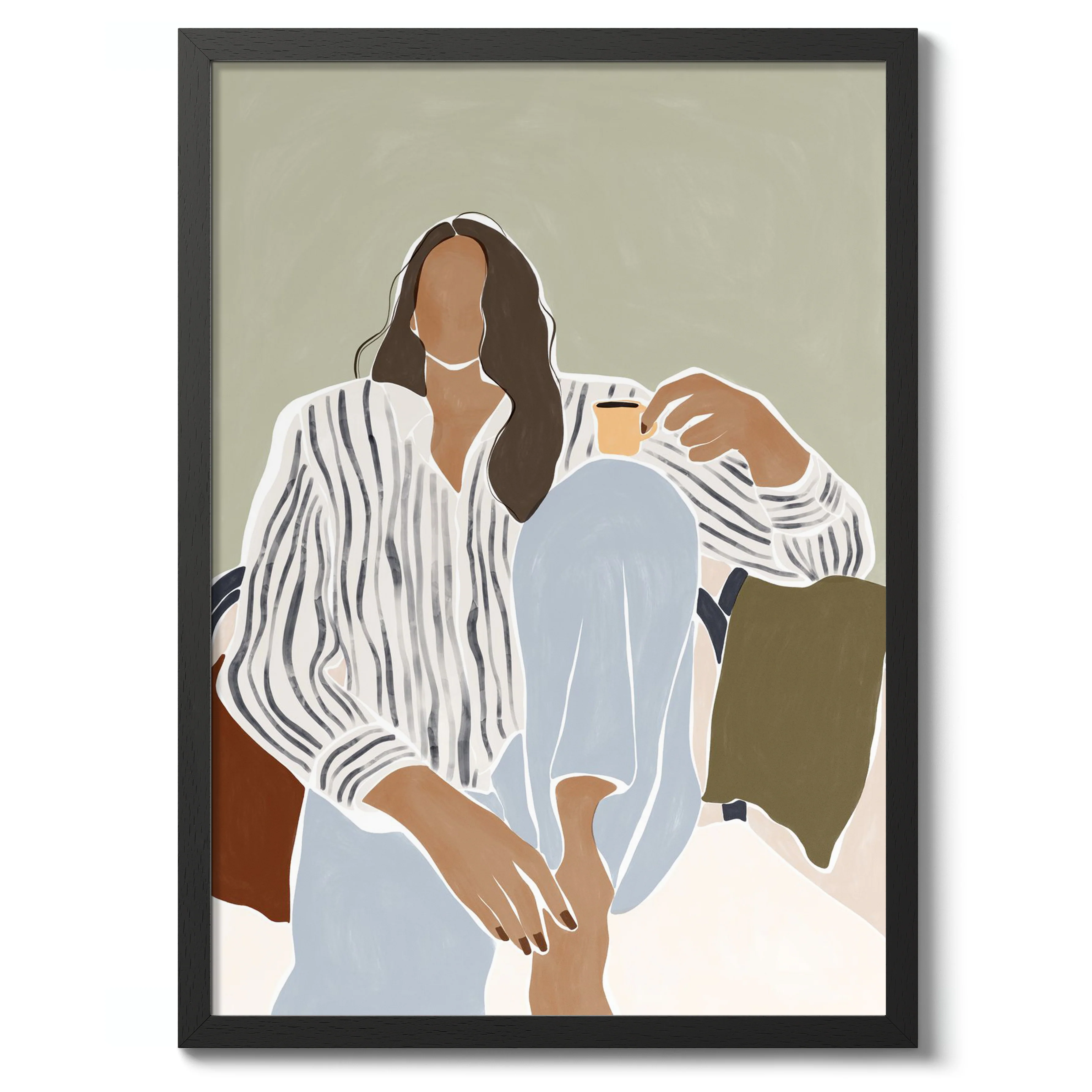 Woman Enjoying a Cup of Espresso - Image 2
