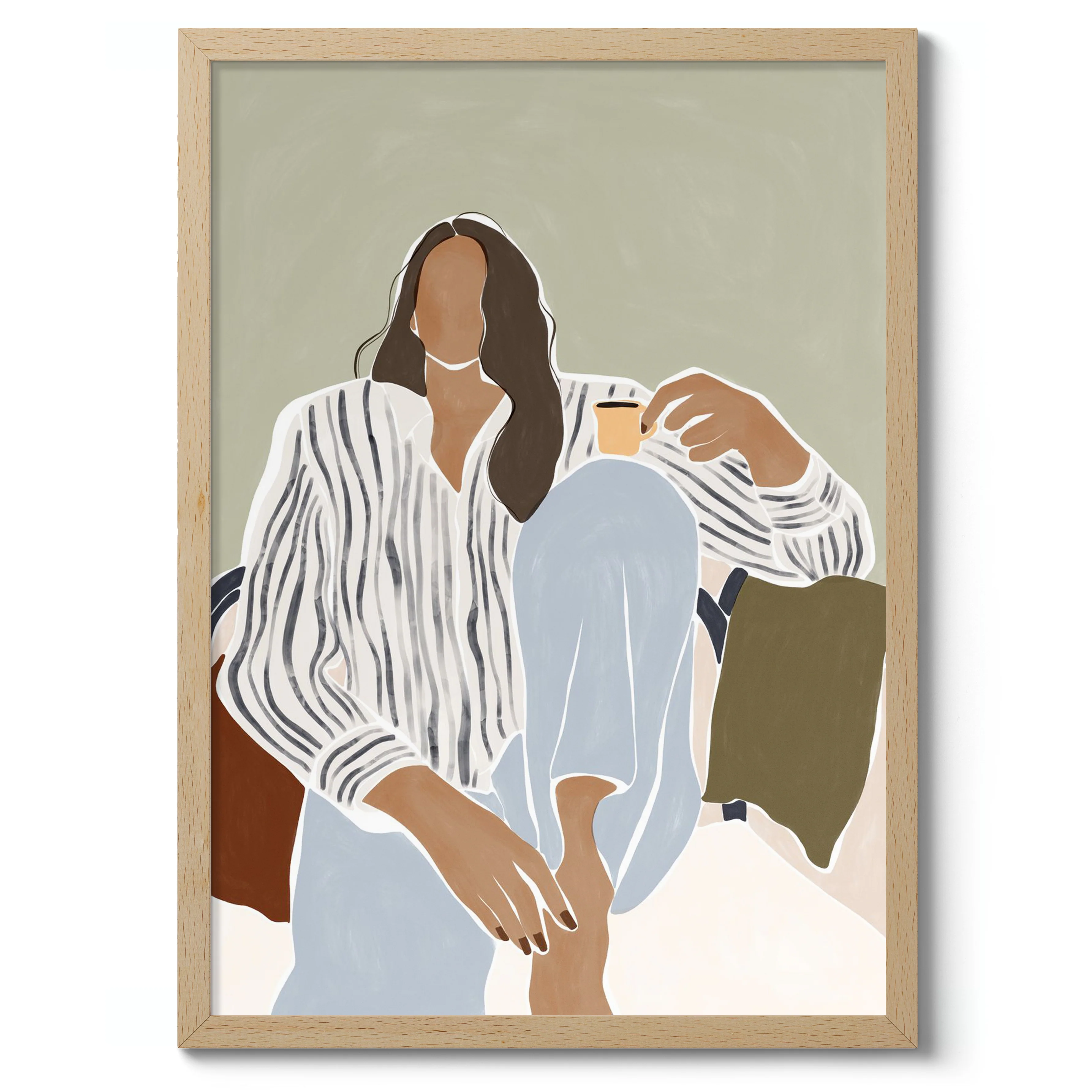 Woman Enjoying a Cup of Espresso - Image 3