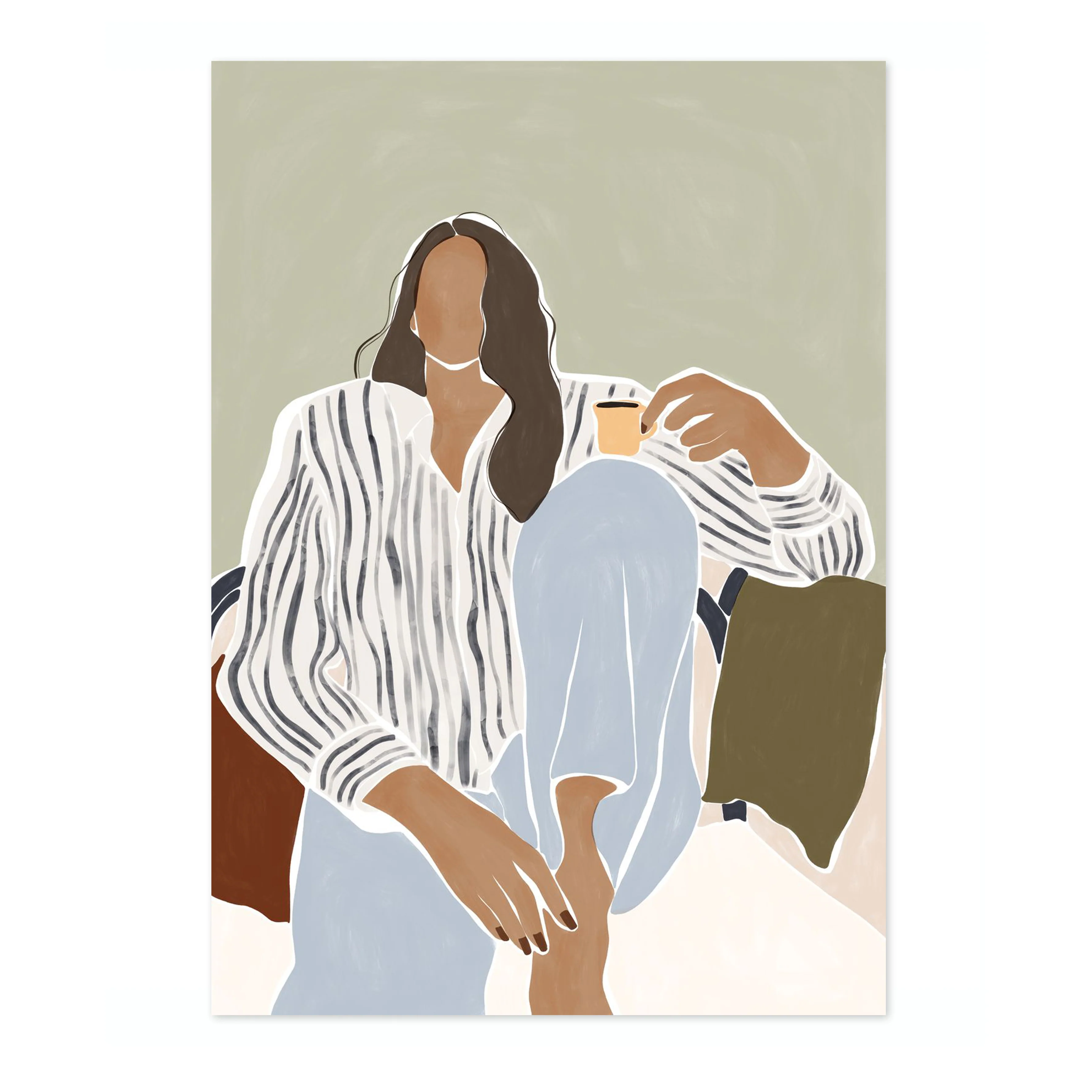 Woman Enjoying a Cup of Espresso - Image 4