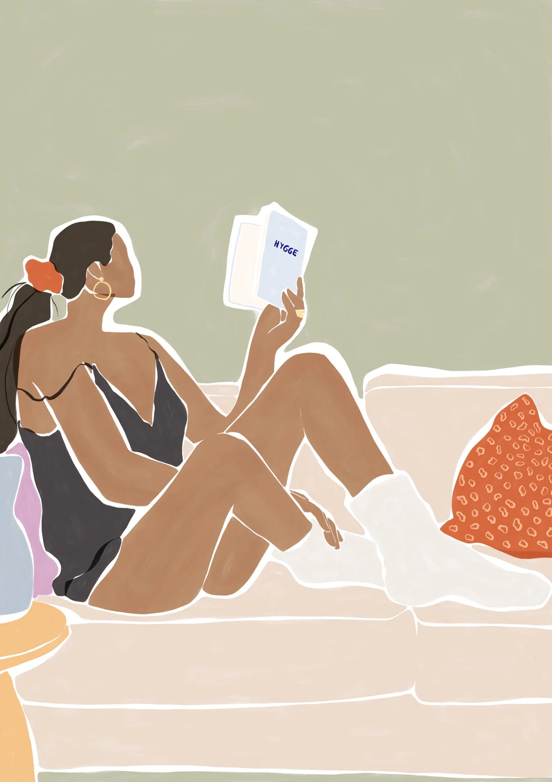 Woman Enjoying a Great Hygge Book