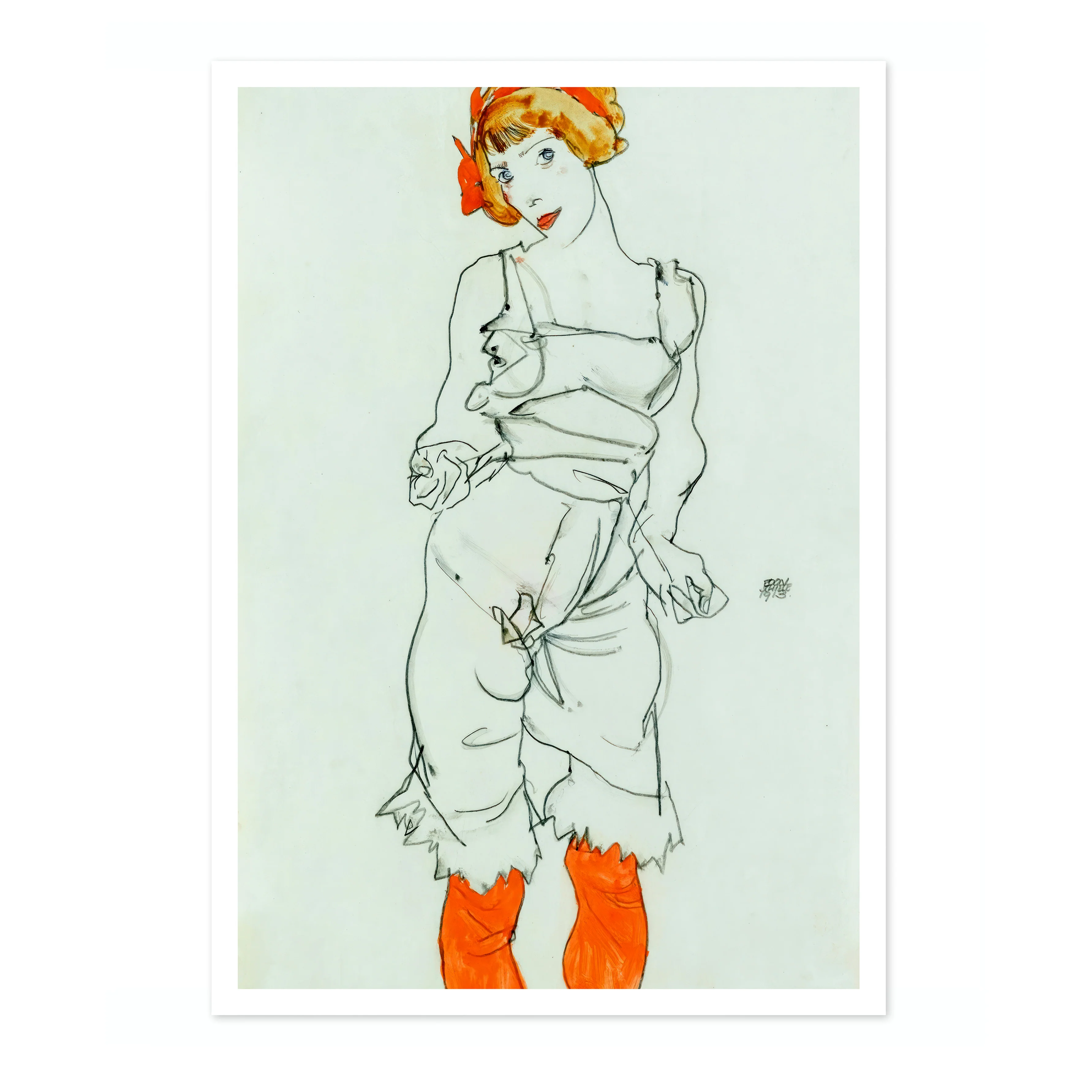Woman in Underclothes and Stockings - Image 4