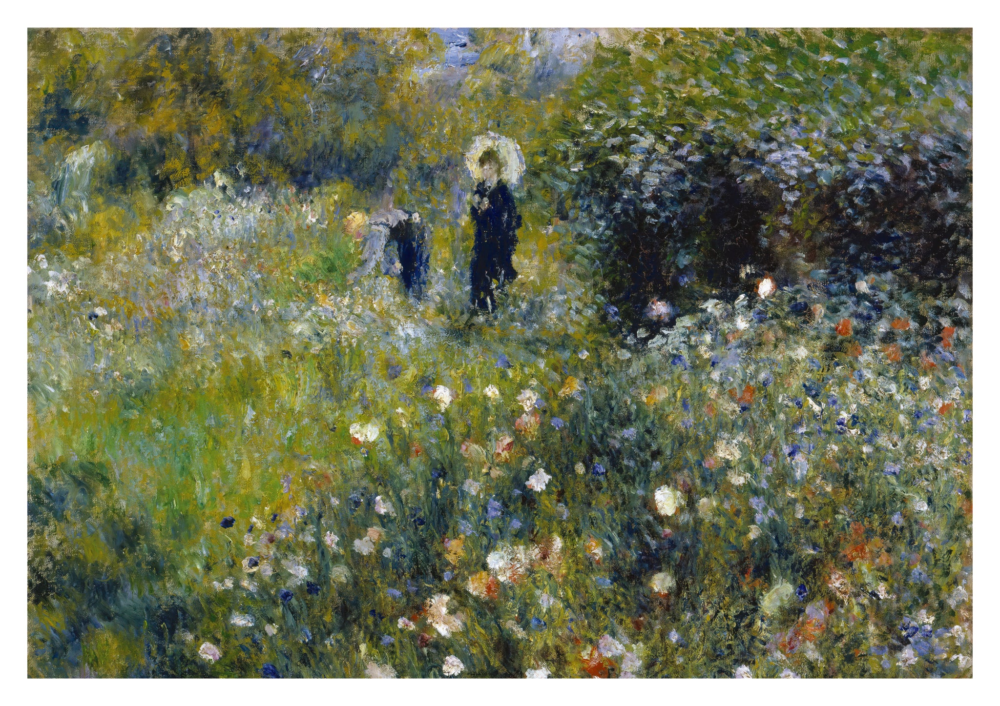 Woman with a Parasol in a Garden