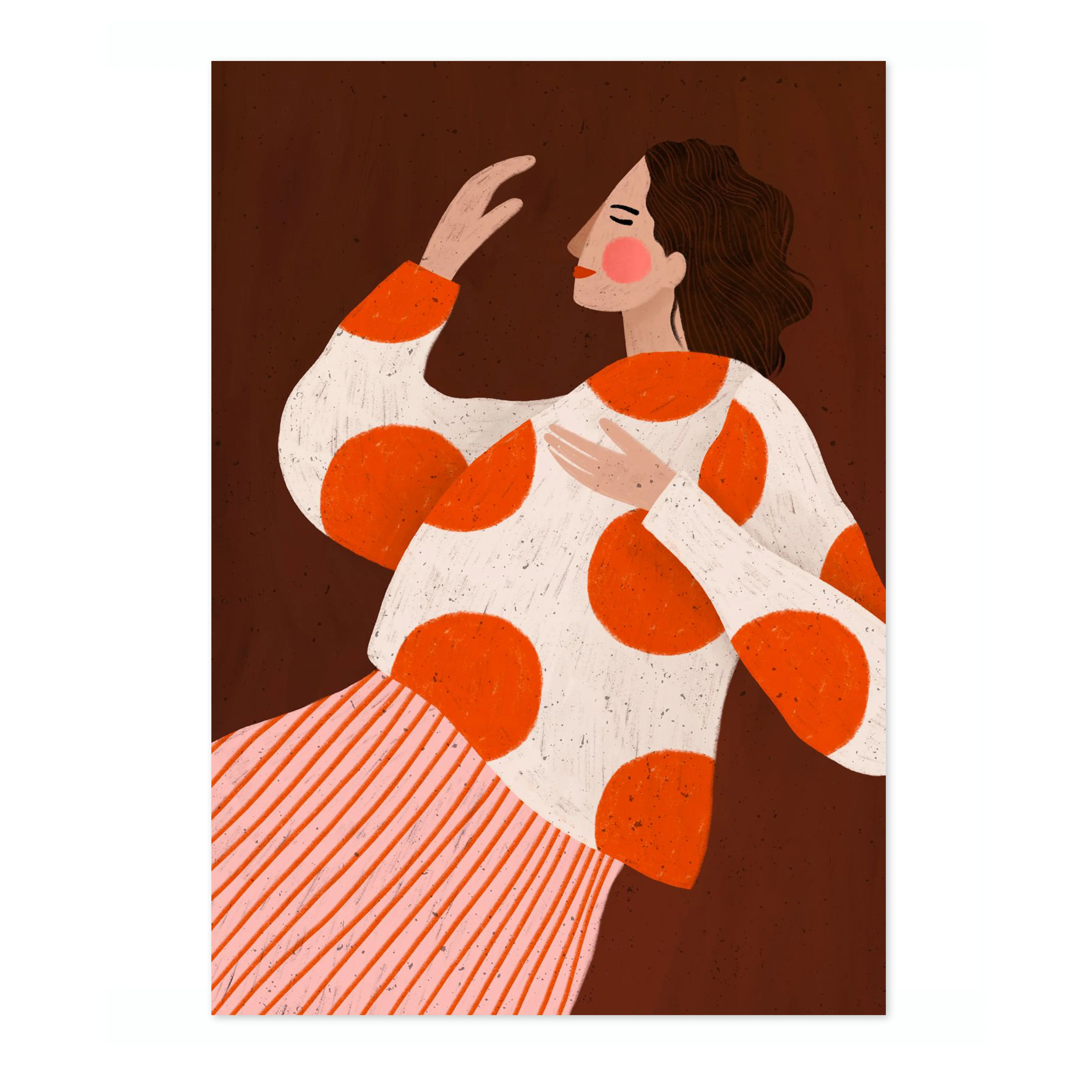 Woman with the Dots, Brown - Image 4