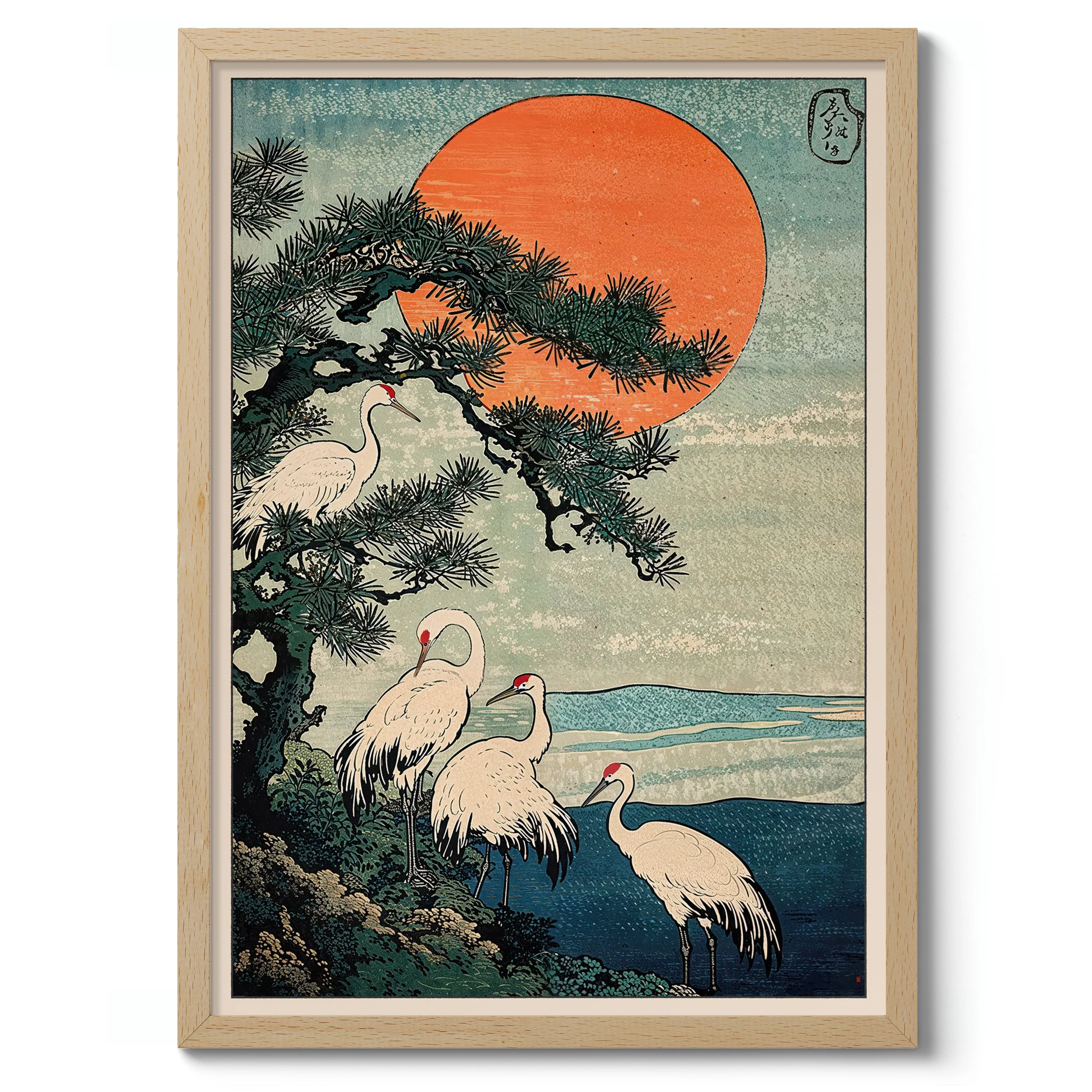 Woodblock Cranes - Image 3