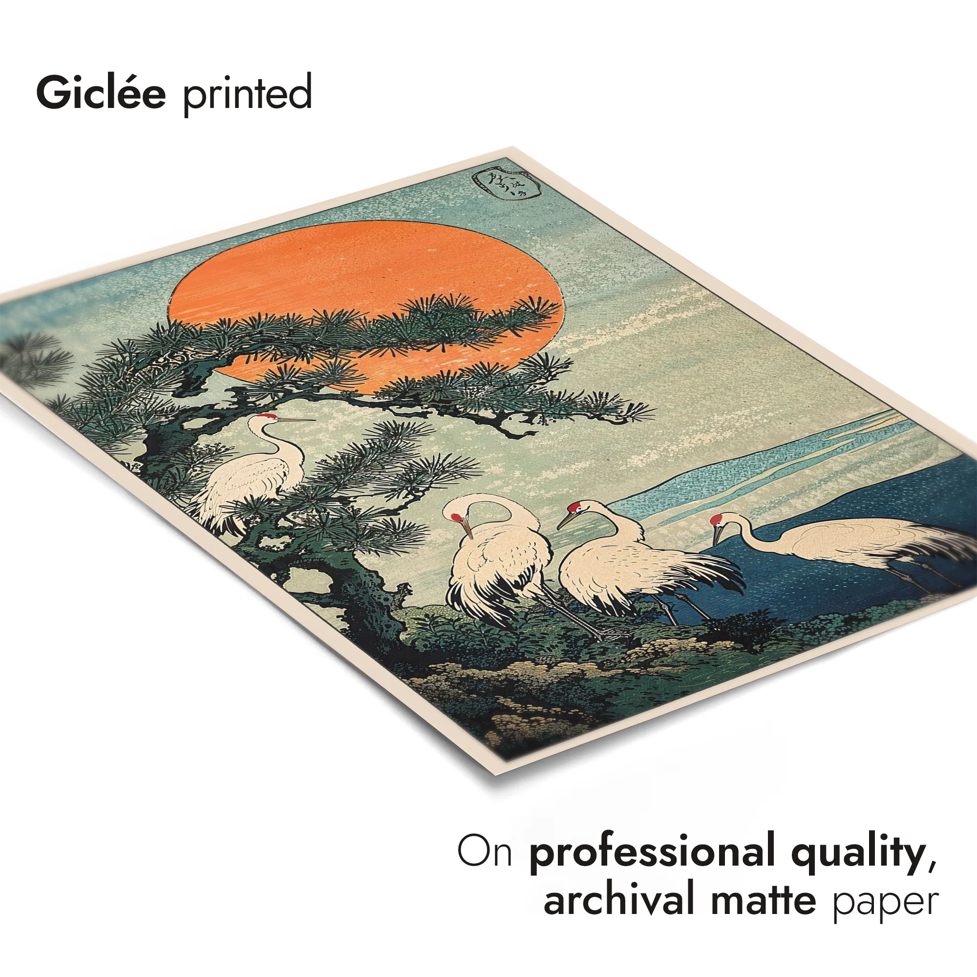 Woodblock Cranes - Image 6